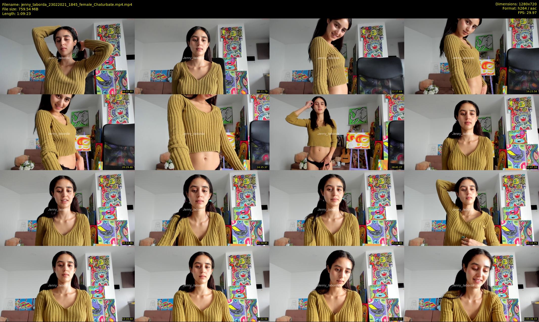 jenny_taborda — 70 minute Chaturbate female cam show recording, 720p, Feb 23, 2021