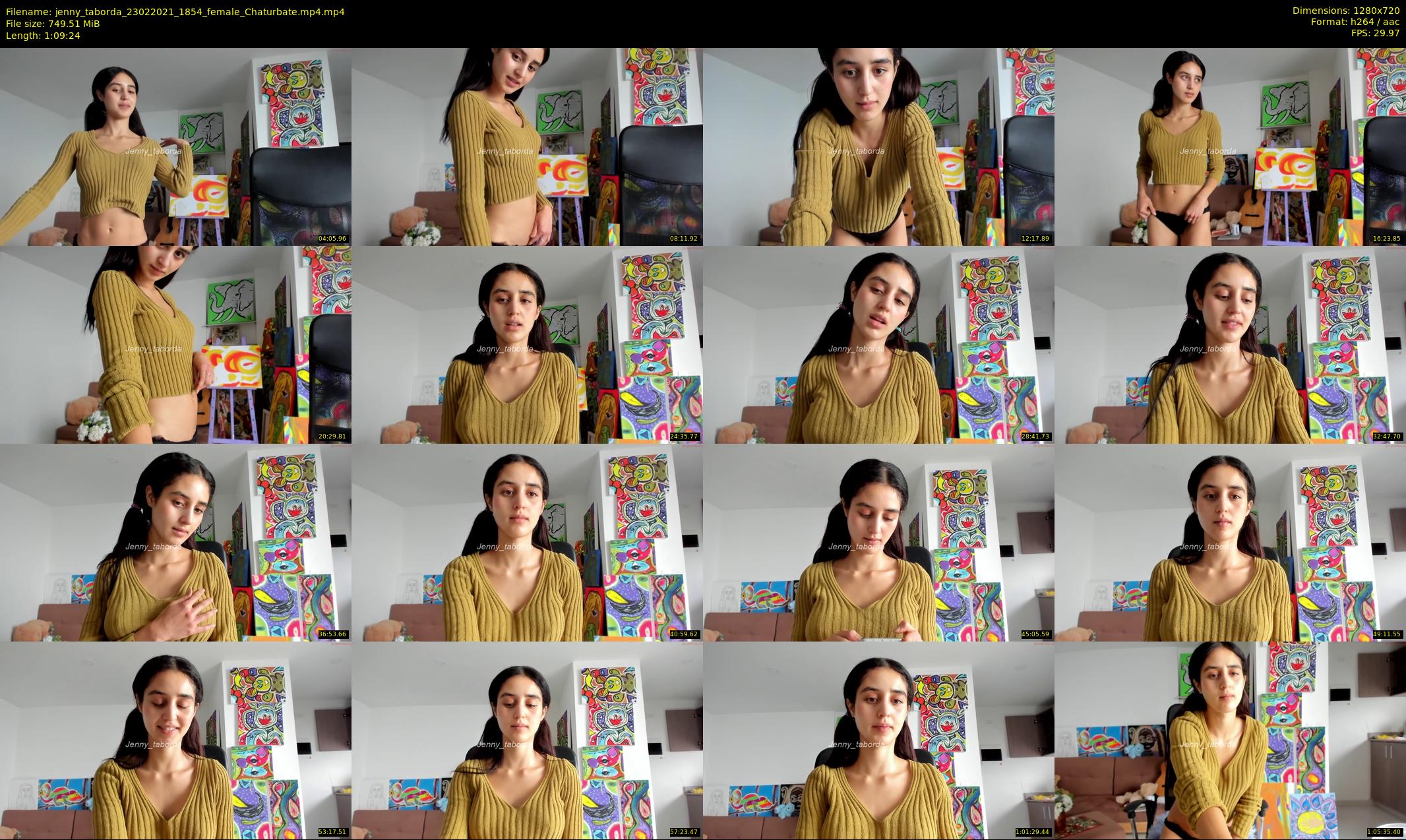 jenny_taborda — 70 minute Chaturbate female cam show recording, 720p, Feb 23, 2021