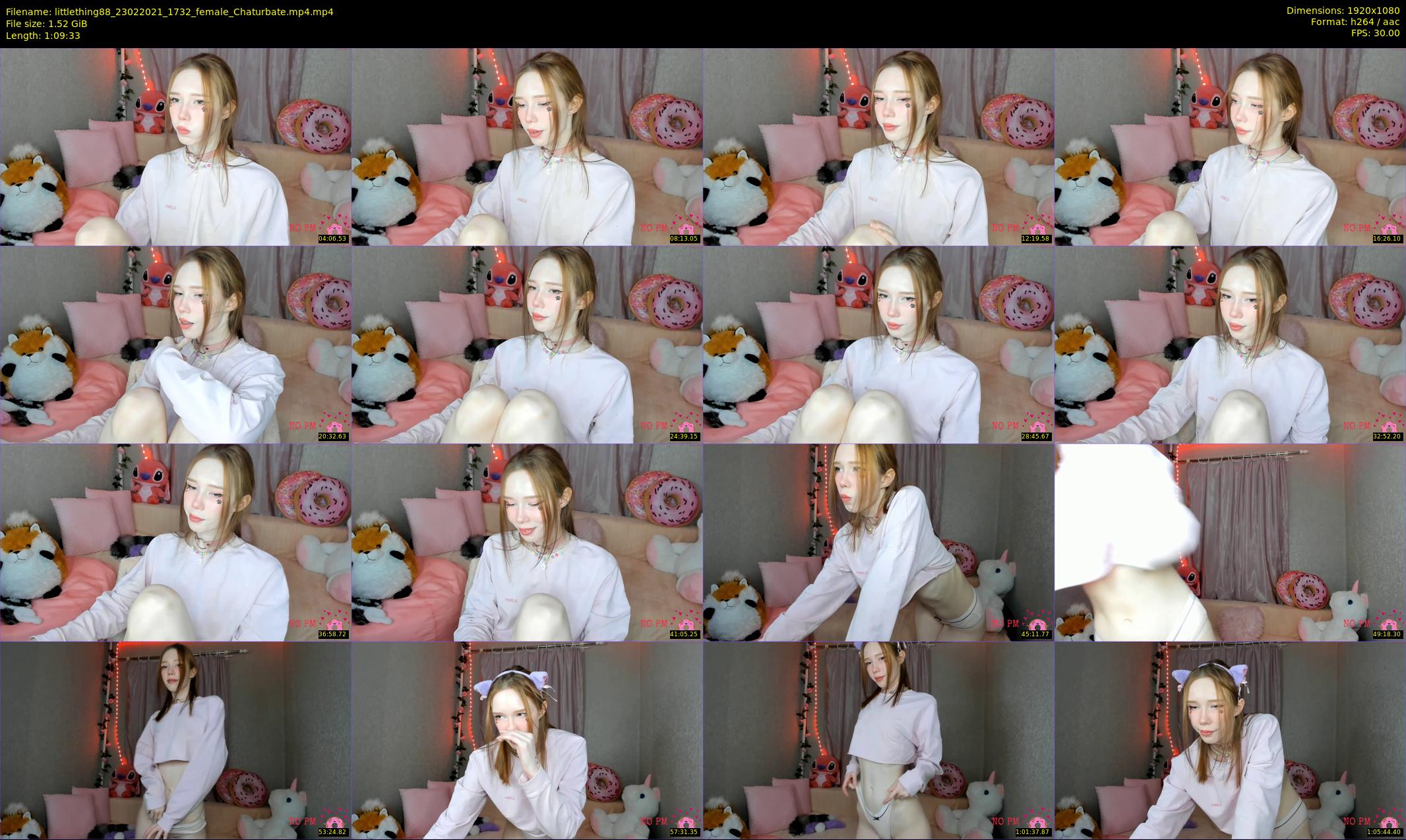 littlething88 — 70 minute Chaturbate female cam show recording, 1080p, Feb 23, 2021