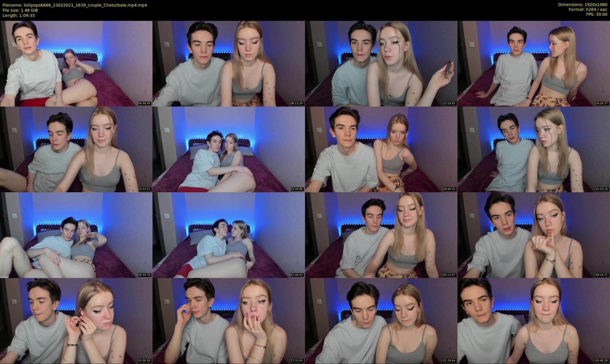 lollipops6666 — 70 minute Chaturbate couple cam show recording, 1080p, Feb 23, 2021