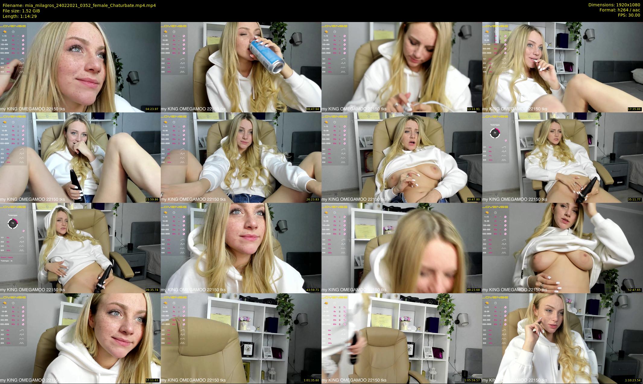 mia_milagros — 75 minute Chaturbate female cam show recording, 1080p, Feb 24, 2021