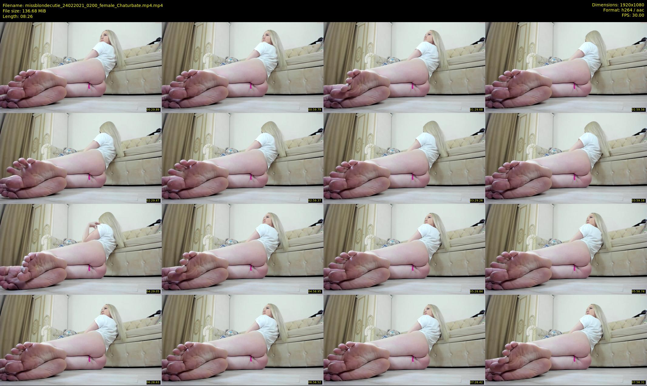 missblondecutie — 9 minute Chaturbate female cam show recording, 1080p, Feb 24, 2021