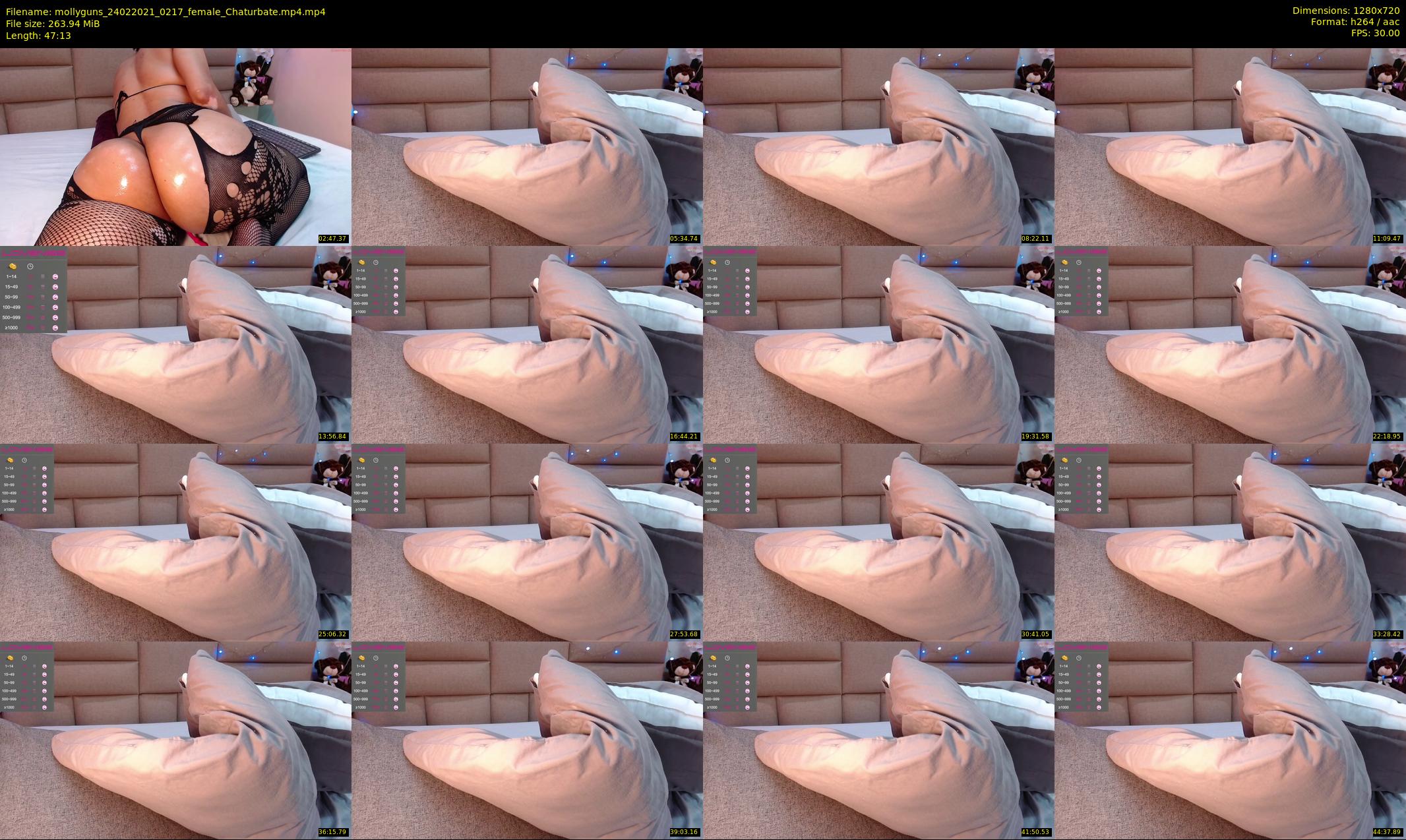 mollyguns — 48 minute Chaturbate female cam show recording, 720p, Feb 24, 2021