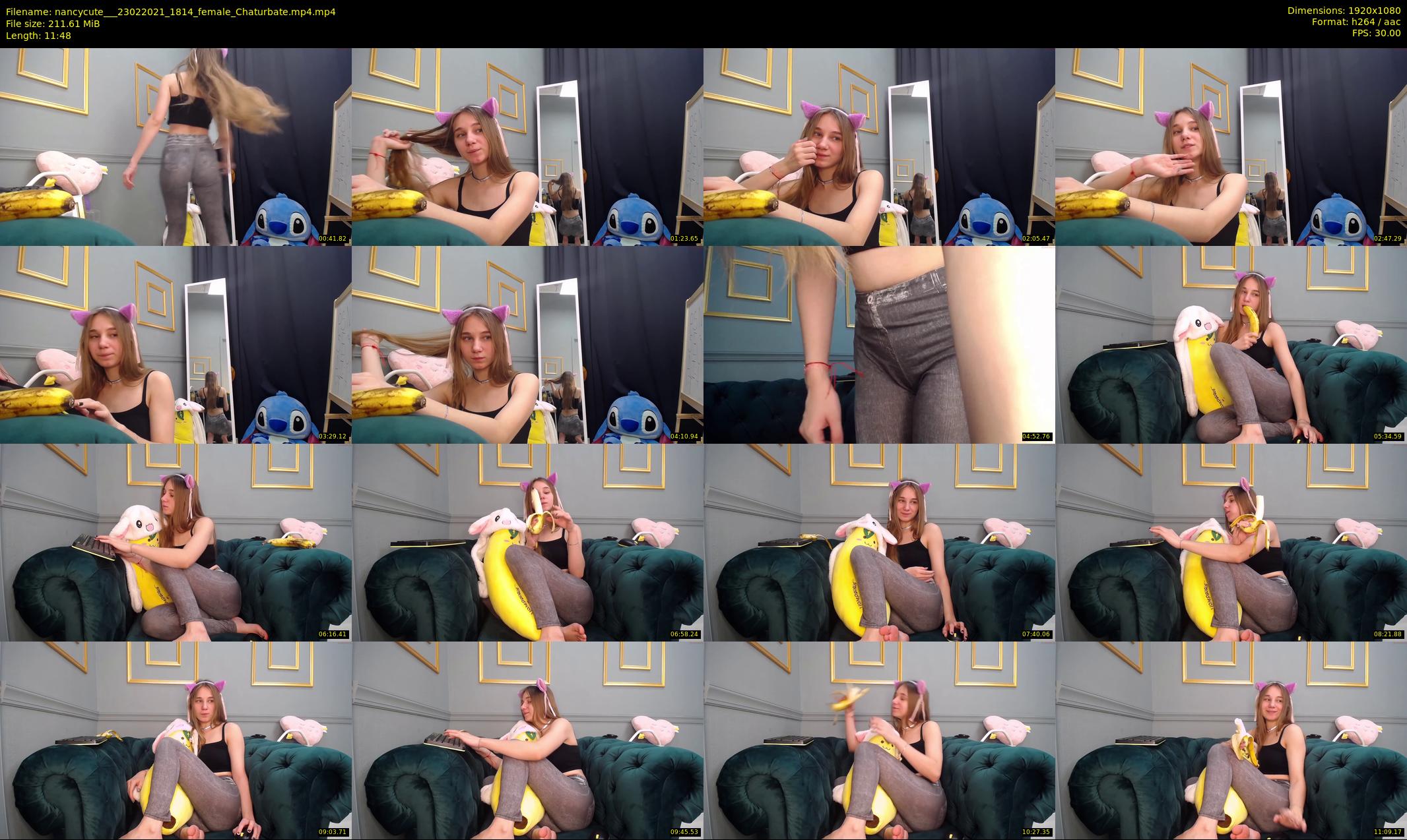 nancycute__ — 12 minute Chaturbate female cam show recording, 1080p, Feb 23, 2021