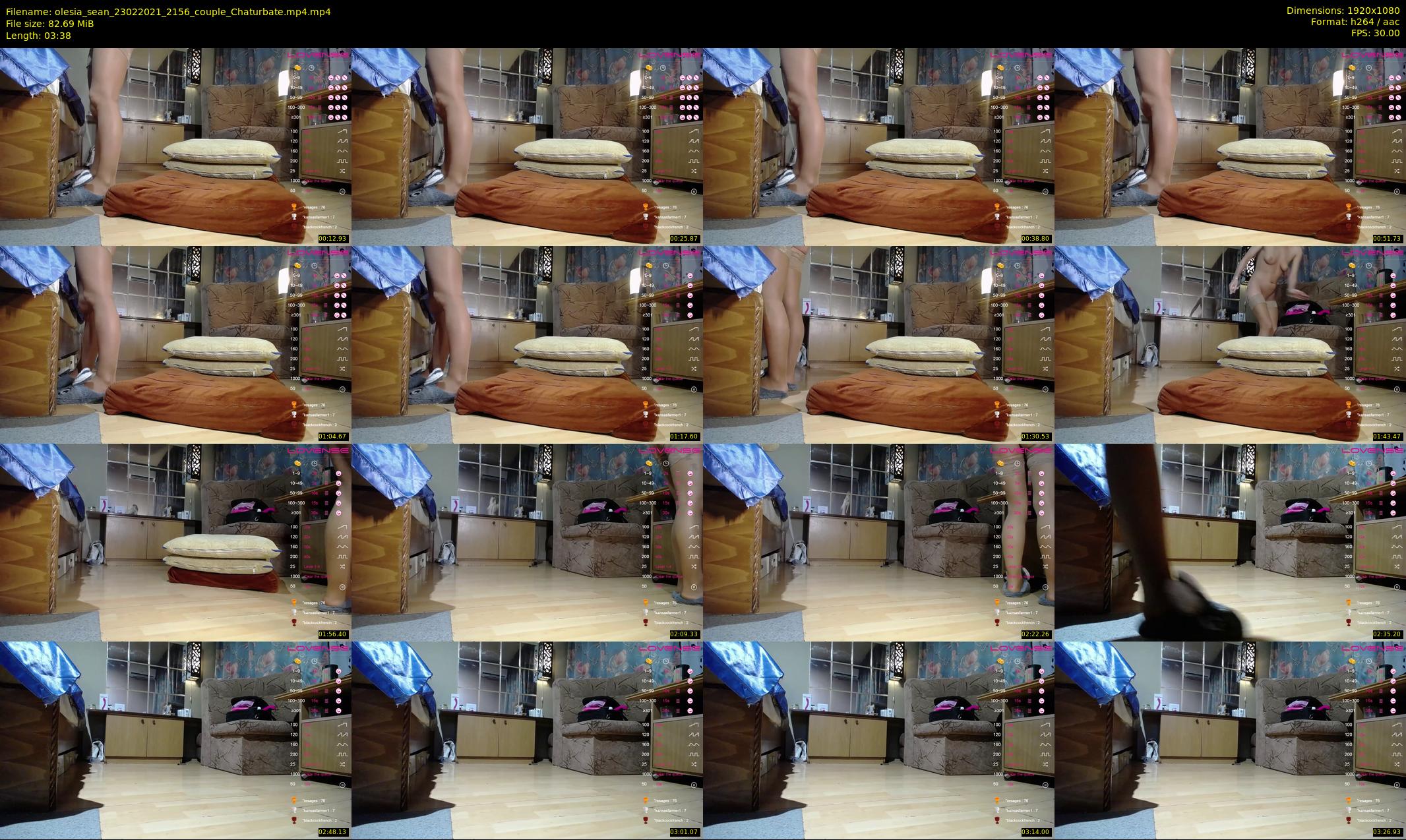 olesia_sean — 4 minute Chaturbate couple cam show recording, 1080p, Feb 23, 2021