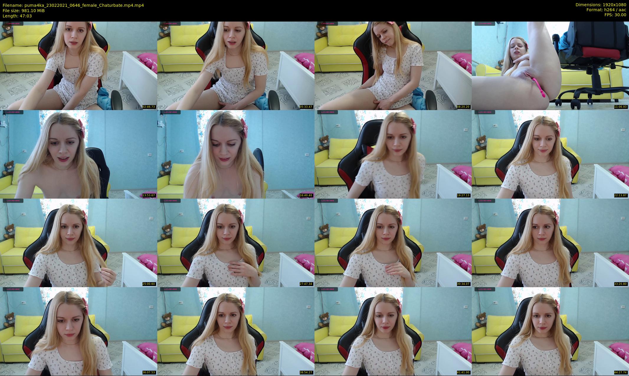 puma4ka — 48 minute Chaturbate female cam show recording, 1080p, Feb 23, 2021