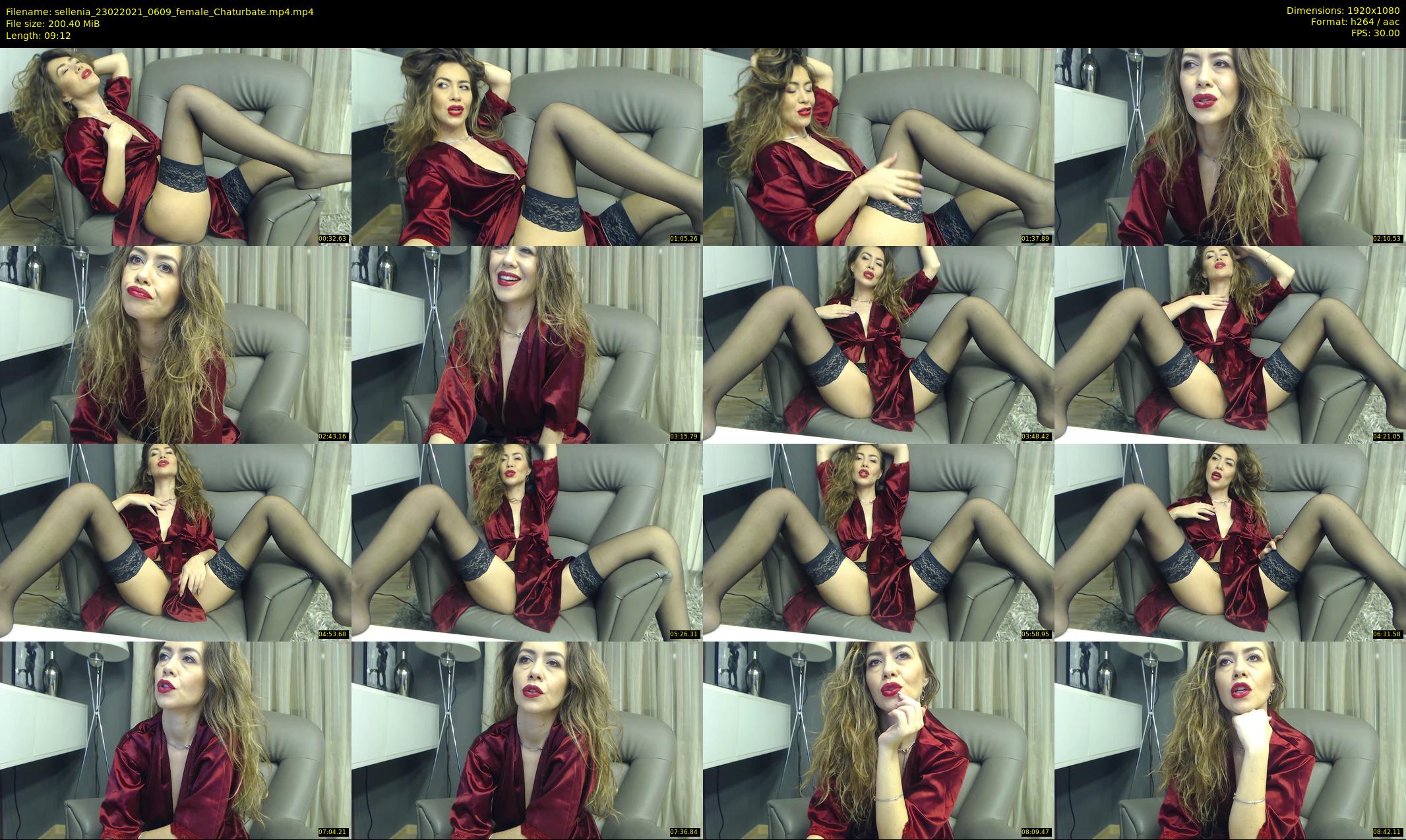 sellenia — 10 minute Chaturbate female cam show recording, 1080p, Feb 23, 2021