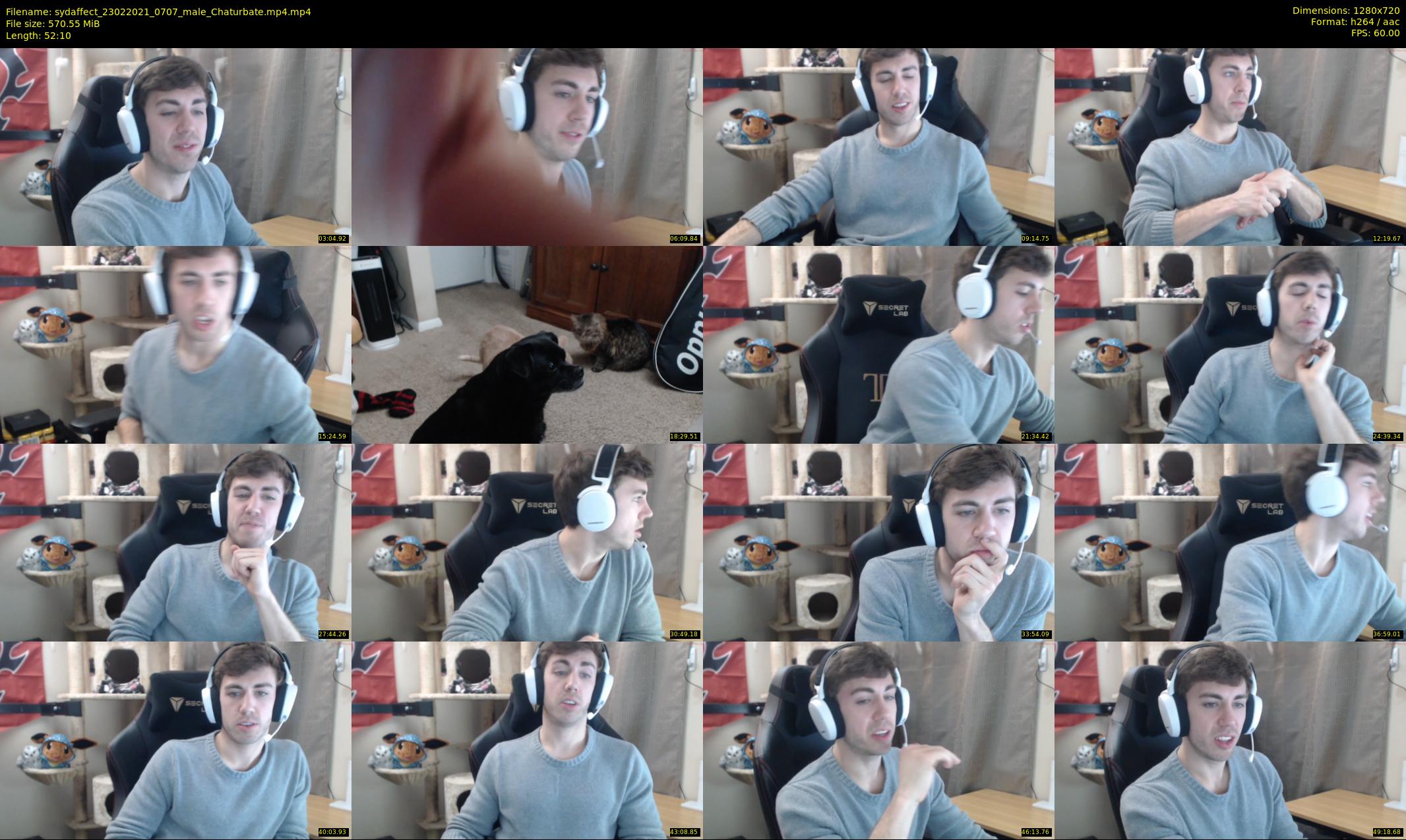 sydaffect — 53 minute Chaturbate male cam show recording, 720p, Feb 23, 2021