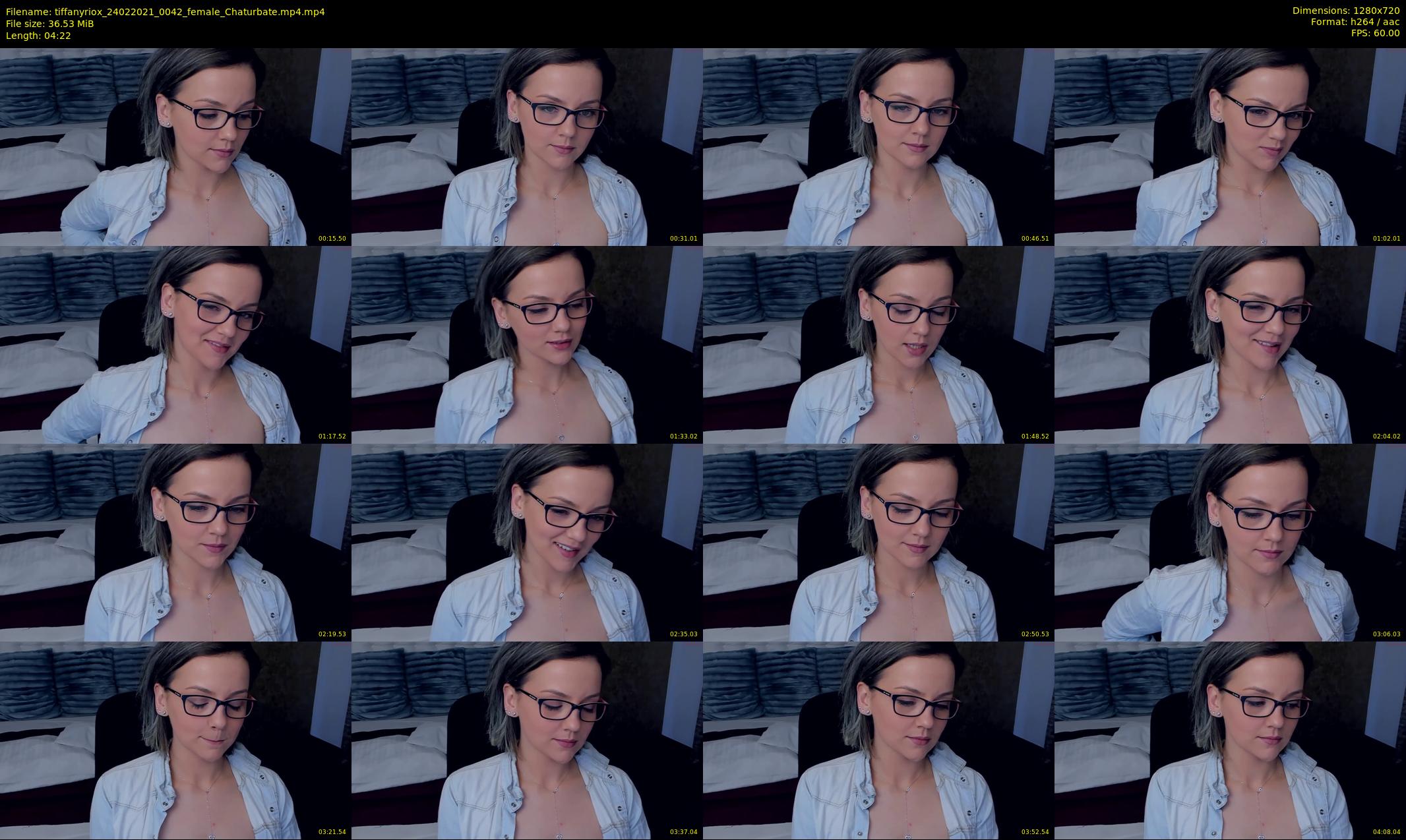 tiffanyriox — 5 minute Chaturbate female cam show recording, 720p, Feb 24, 2021
