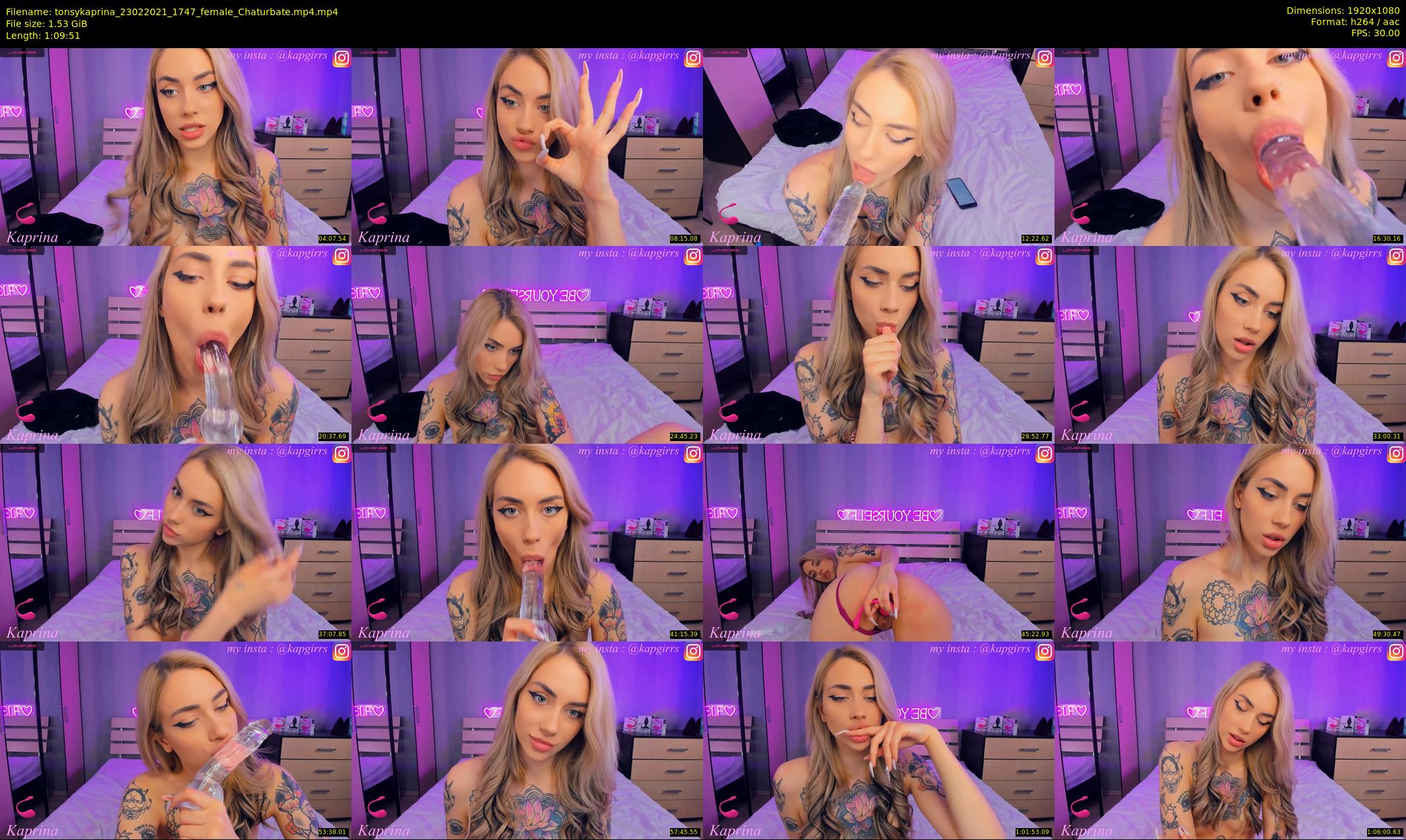 tonsykaprina — 70 minute Chaturbate couple cam show recording, 1080p, Feb 23, 2021
