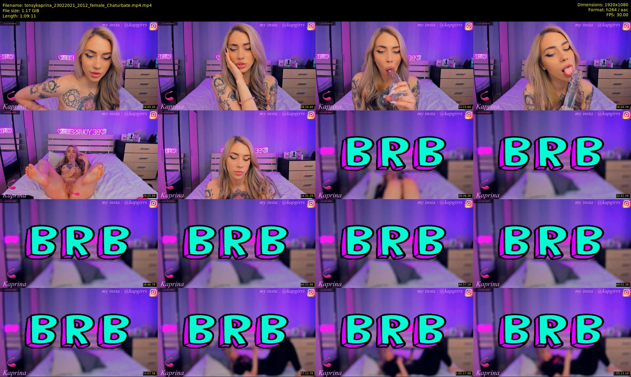 tonsykaprina — 70 minute Chaturbate couple cam show recording, 1080p, Feb 23, 2021