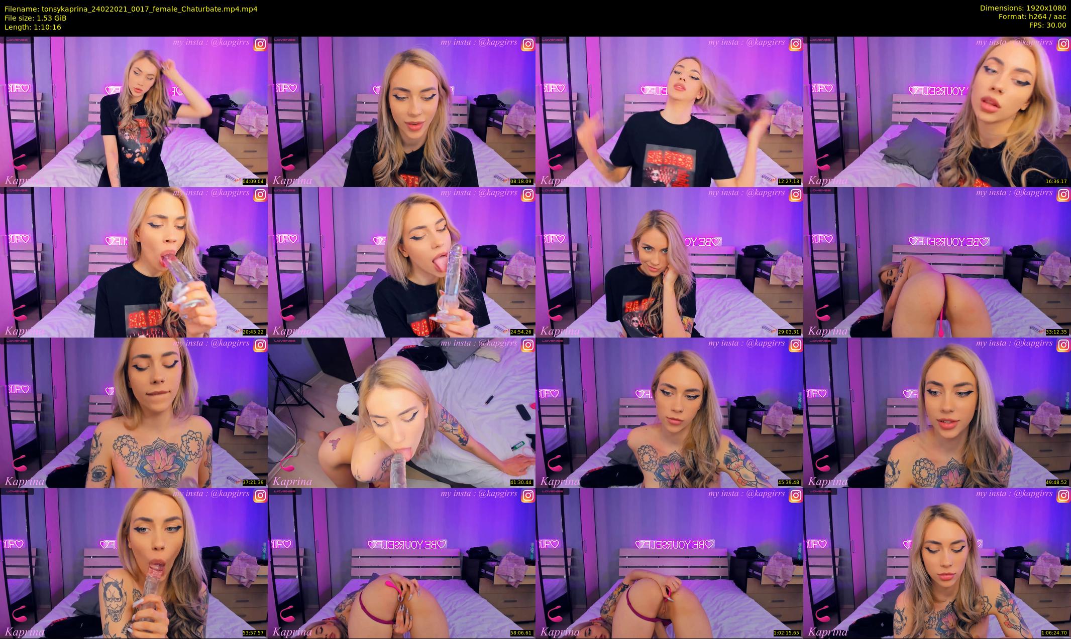 tonsykaprina — 71 minute Chaturbate couple cam show recording, 1080p, Feb 24, 2021