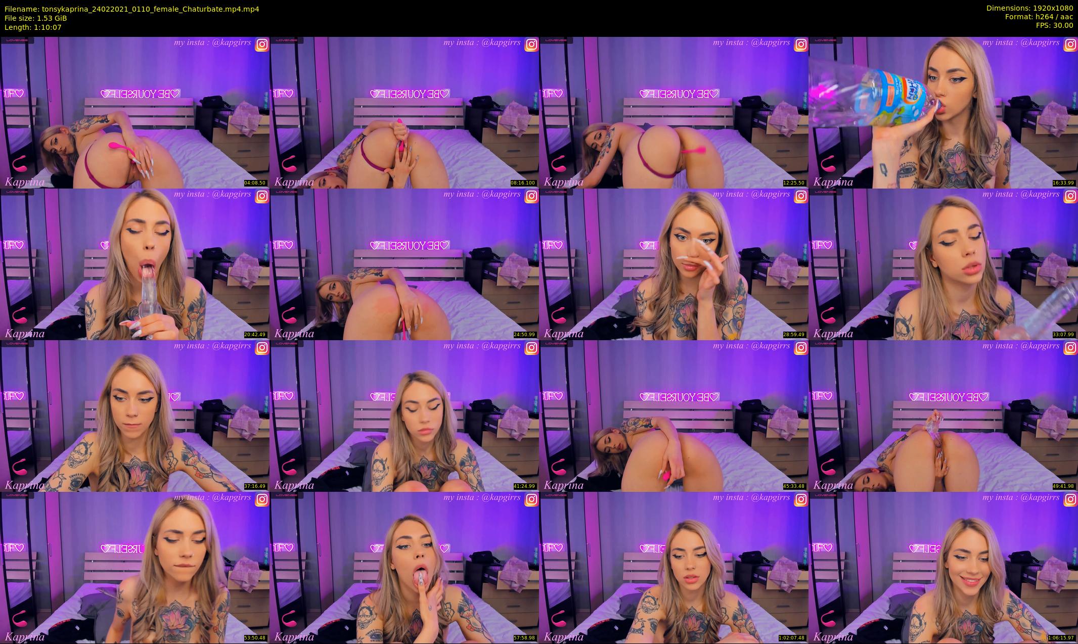 tonsykaprina — 71 minute Chaturbate couple cam show recording, 1080p, Feb 24, 2021