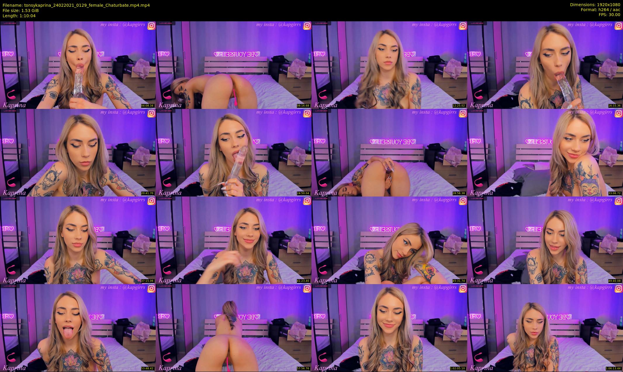 tonsykaprina — 71 minute Chaturbate couple cam show recording, 1080p, Feb 24, 2021