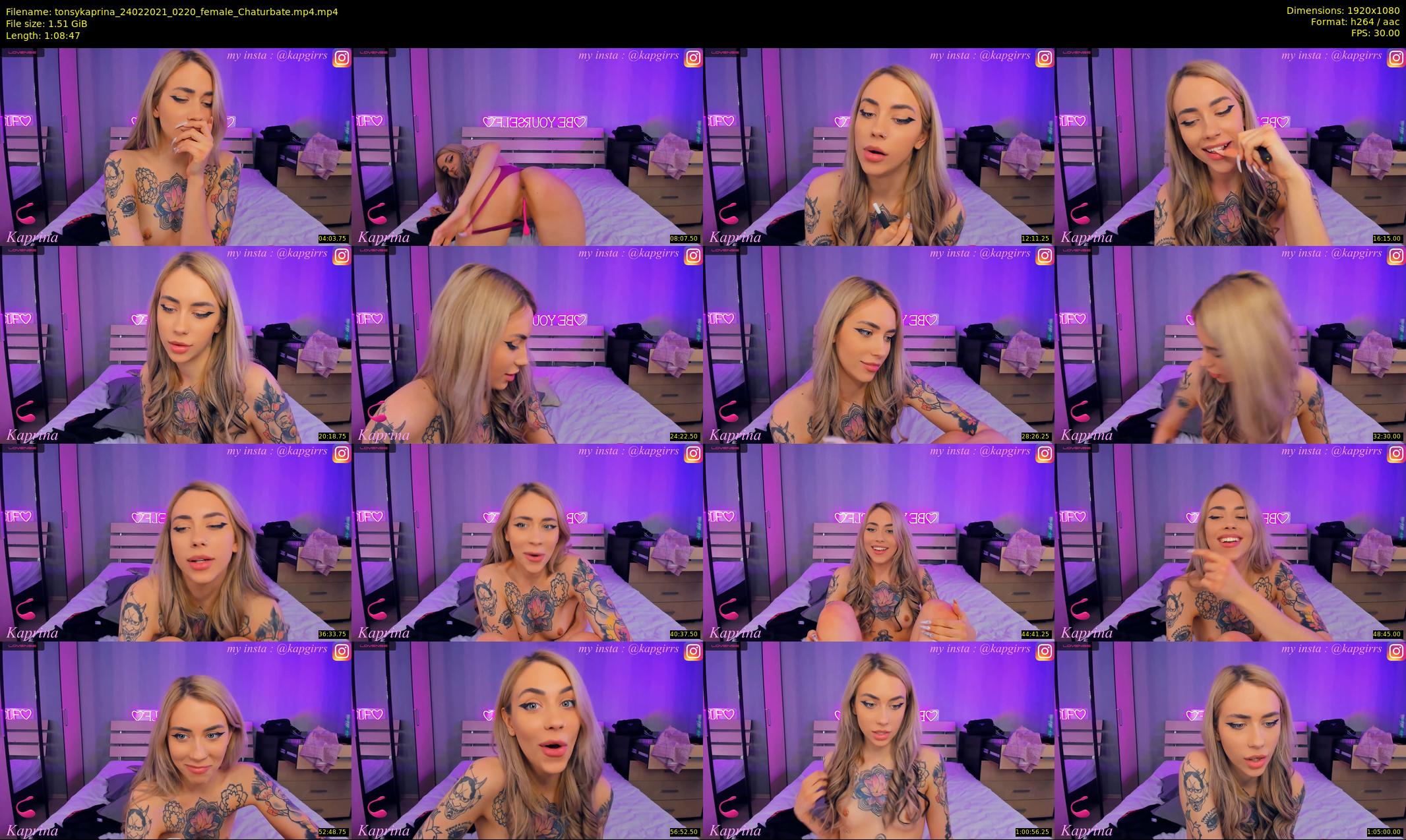 tonsykaprina — 69 minute Chaturbate couple cam show recording, 1080p, Feb 24, 2021