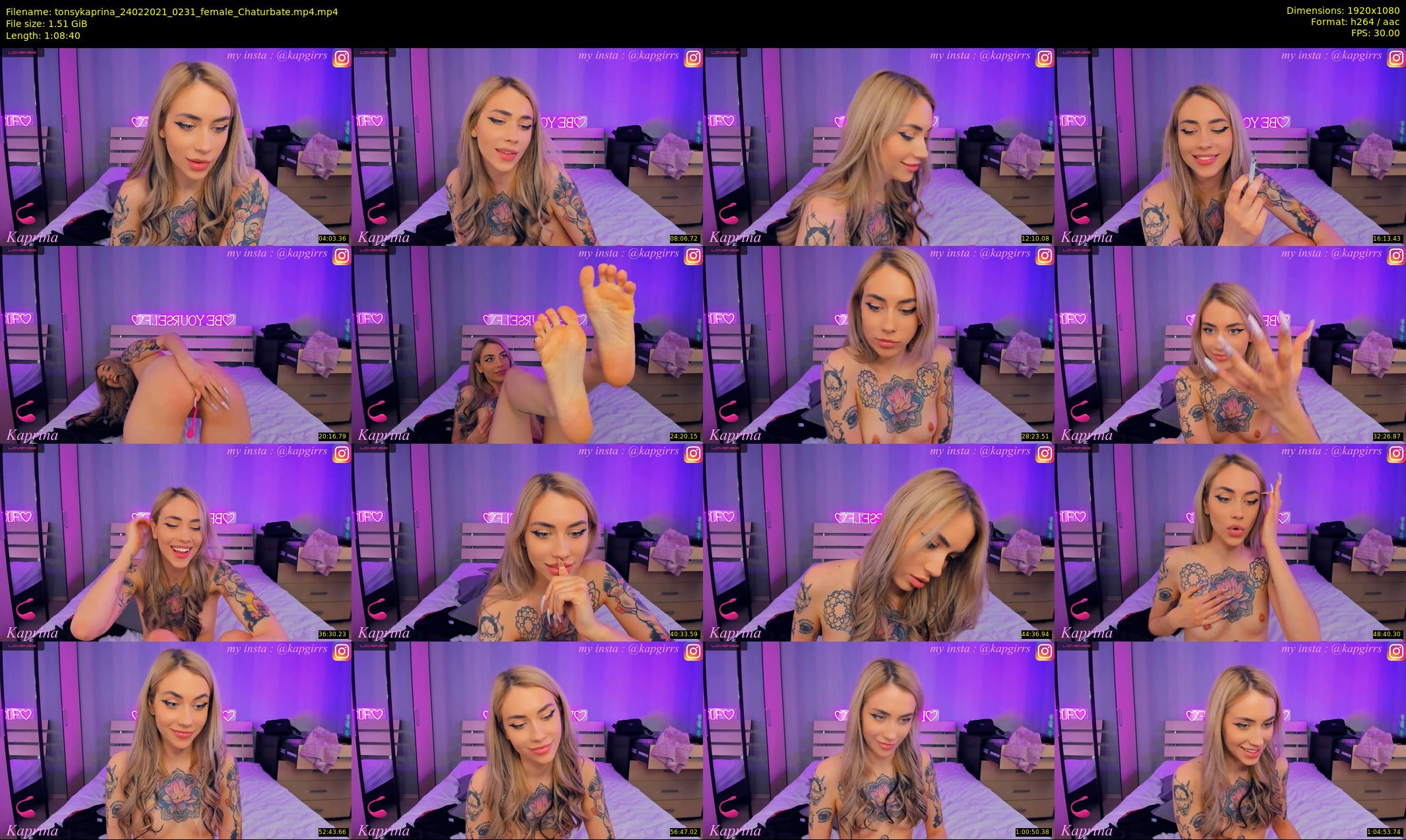 tonsykaprina — 69 minute Chaturbate couple cam show recording, 1080p, Feb 24, 2021