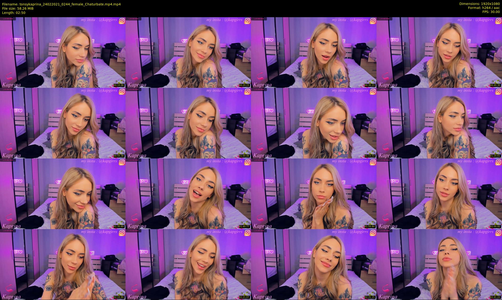 tonsykaprina — 3 minute Chaturbate couple cam show recording, 1080p, Feb 24, 2021