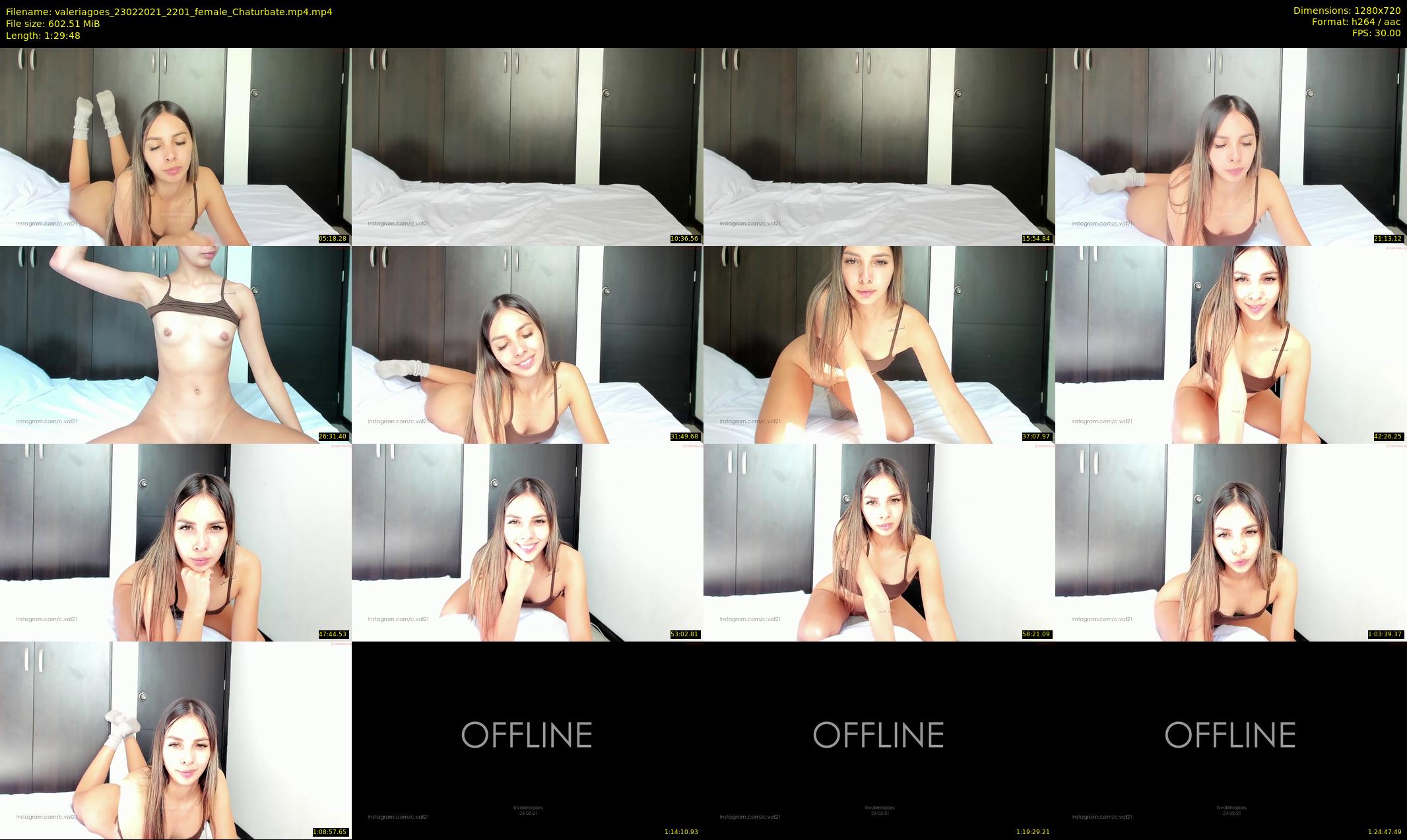 valeriagoes — 90 minute Chaturbate female cam show recording, 720p, Feb 23, 2021