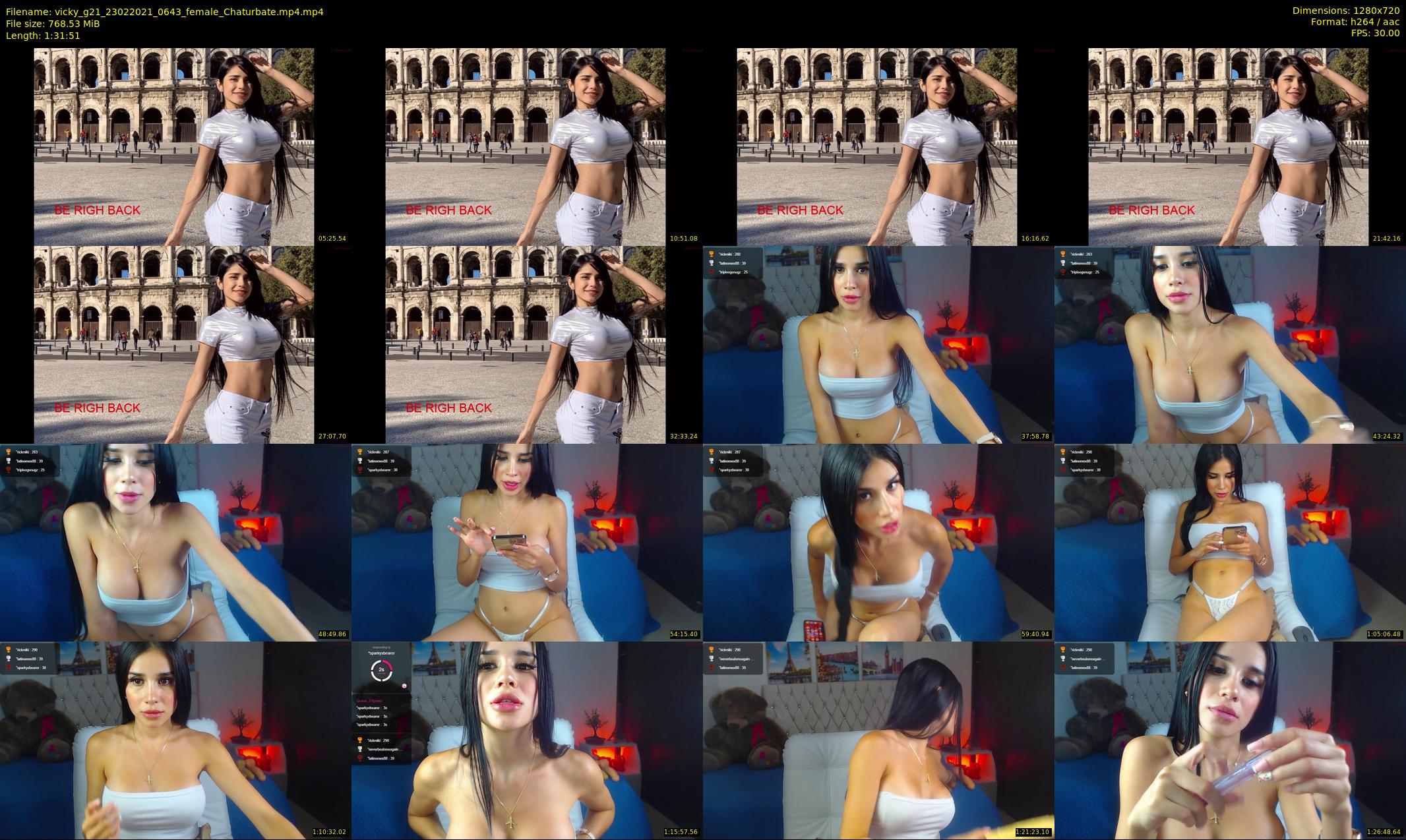 vicky_g21 — 92 minute Chaturbate female cam show recording, 720p, Feb 23, 2021