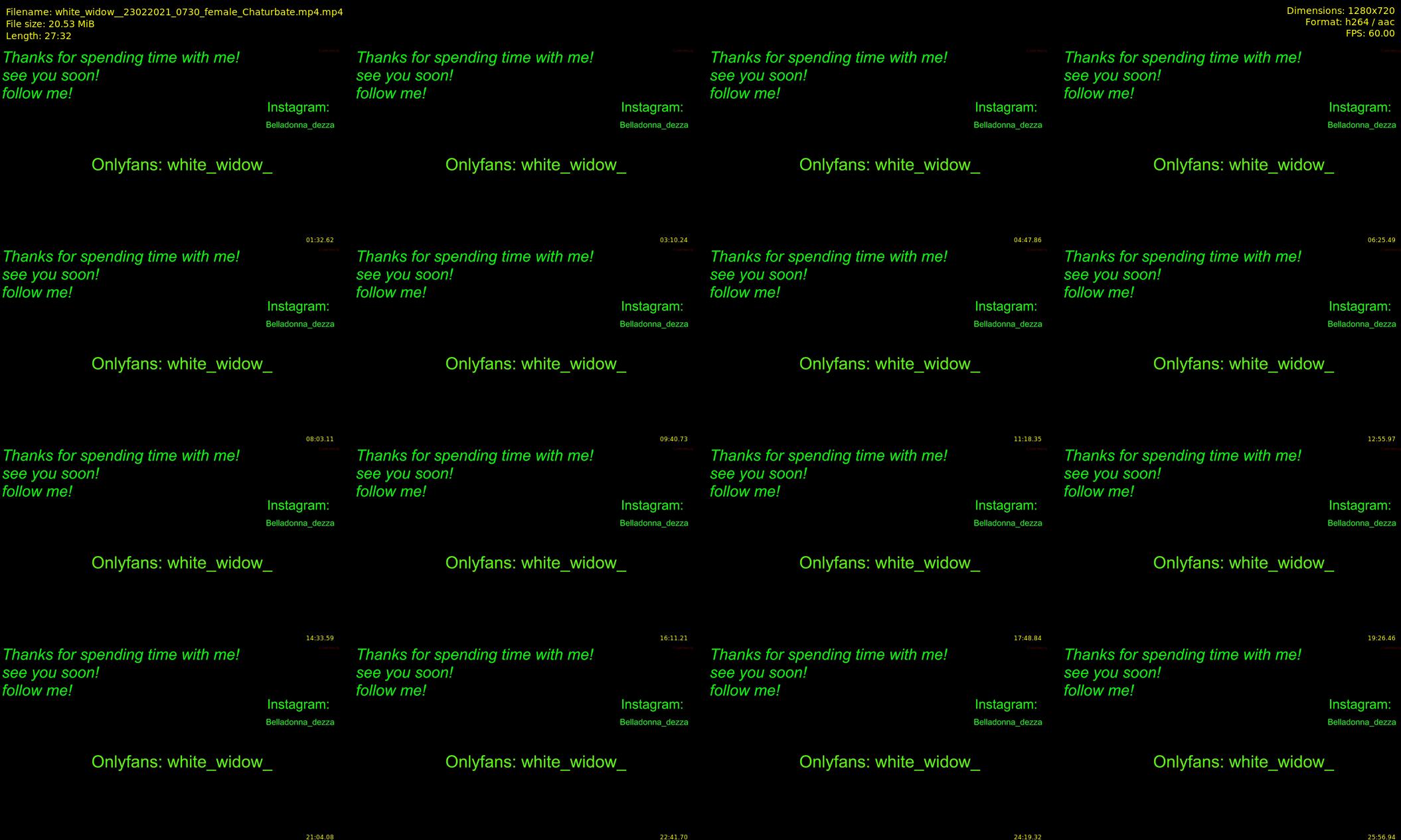 white_widow_ — 28 minute Chaturbate female cam show recording, 720p, Feb 23, 2021
