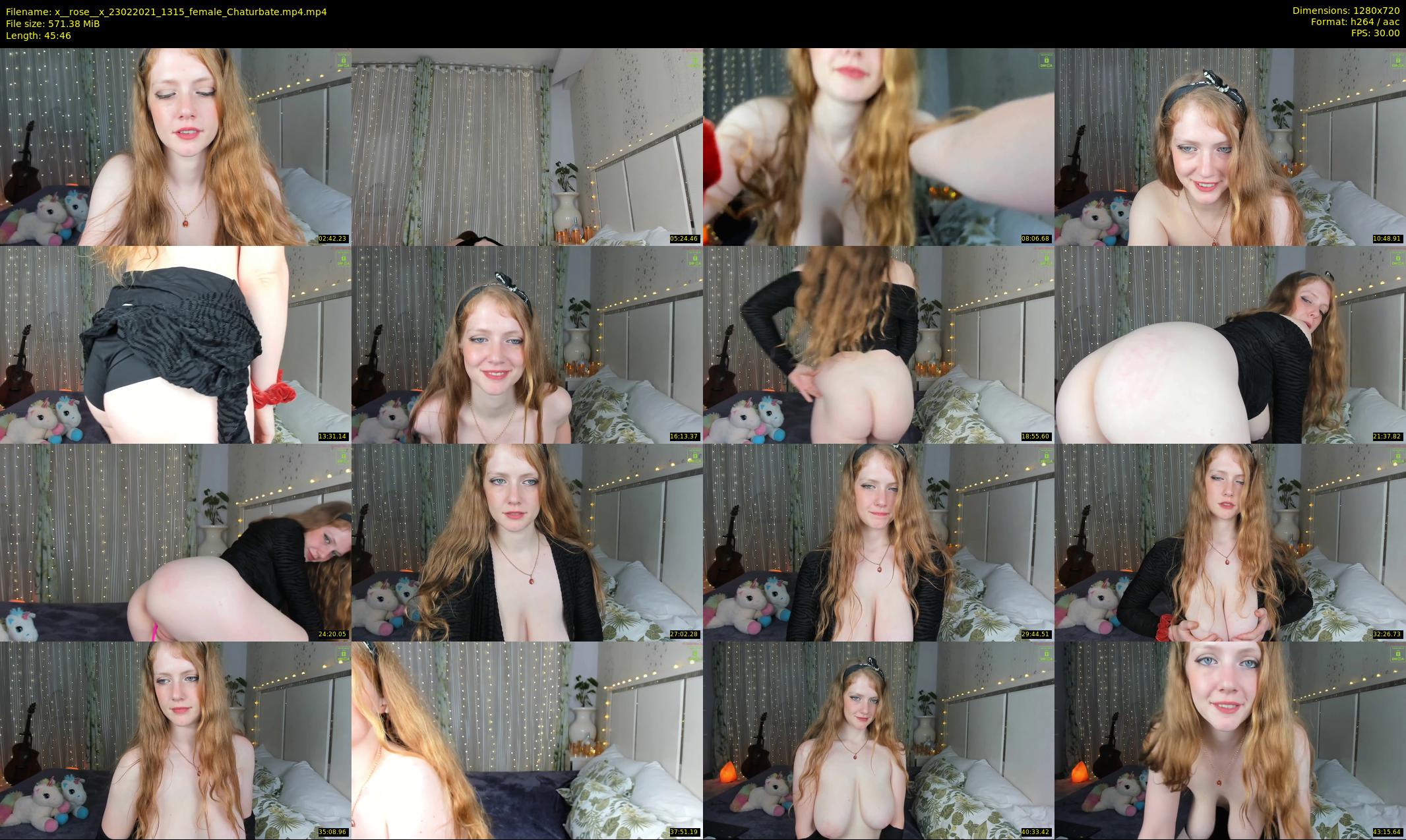 x__rose__x — 46 minute Chaturbate female cam show recording, 720p, Feb 23, 2021