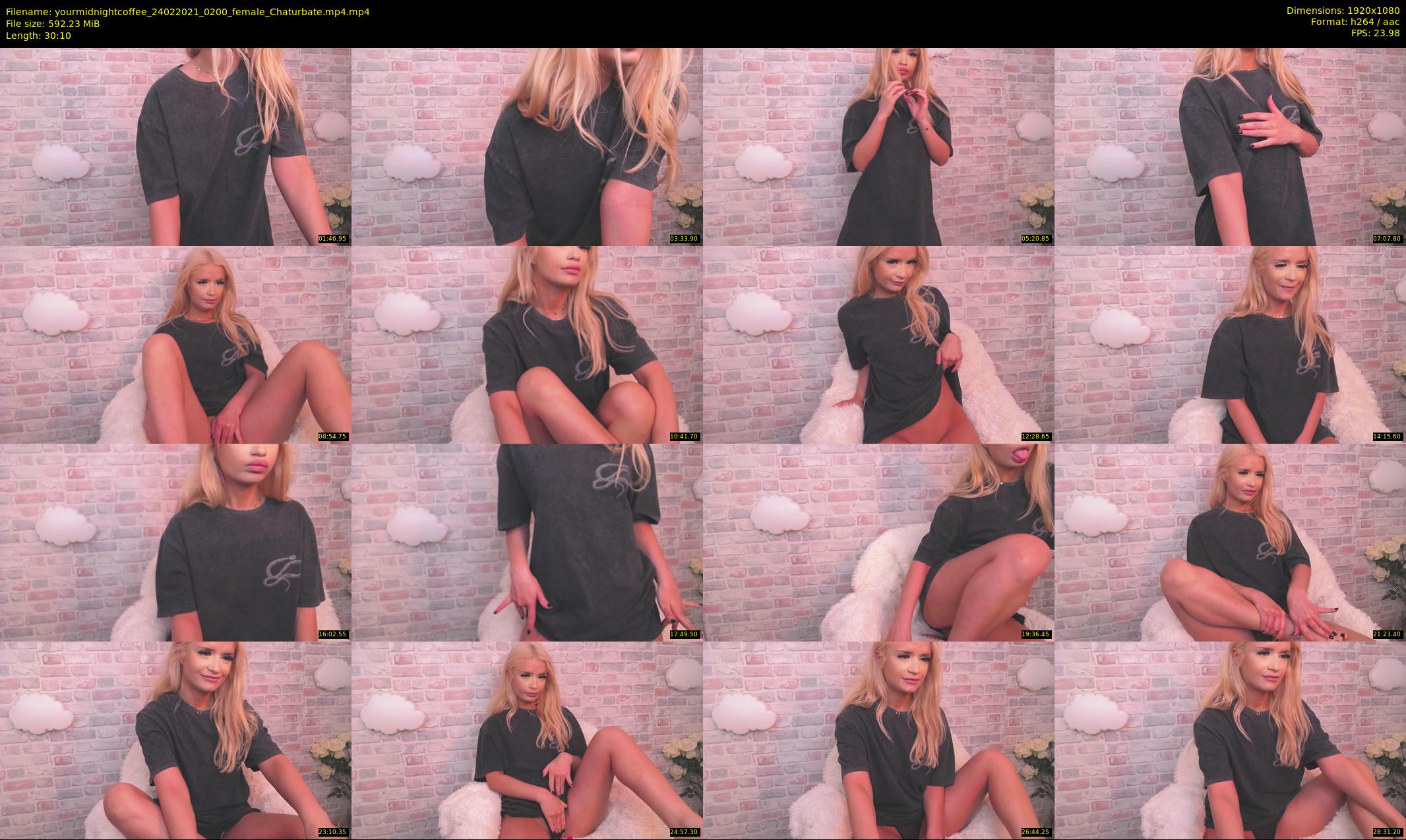 yourmidnightcoffee — 31 minute Chaturbate female cam show recording, 1080p, Feb 24, 2021