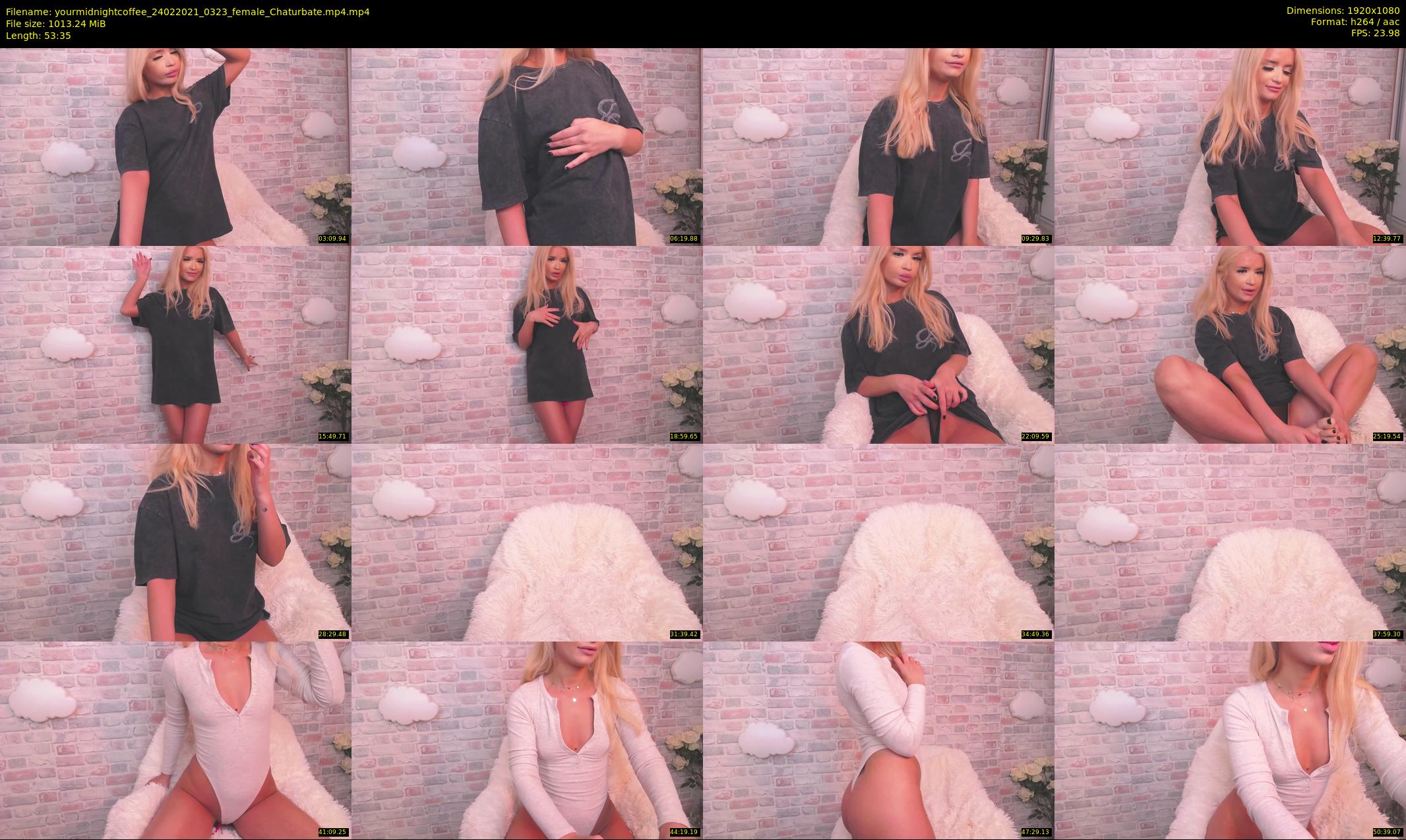 yourmidnightcoffee — 54 minute Chaturbate female cam show recording, 1080p, Feb 24, 2021