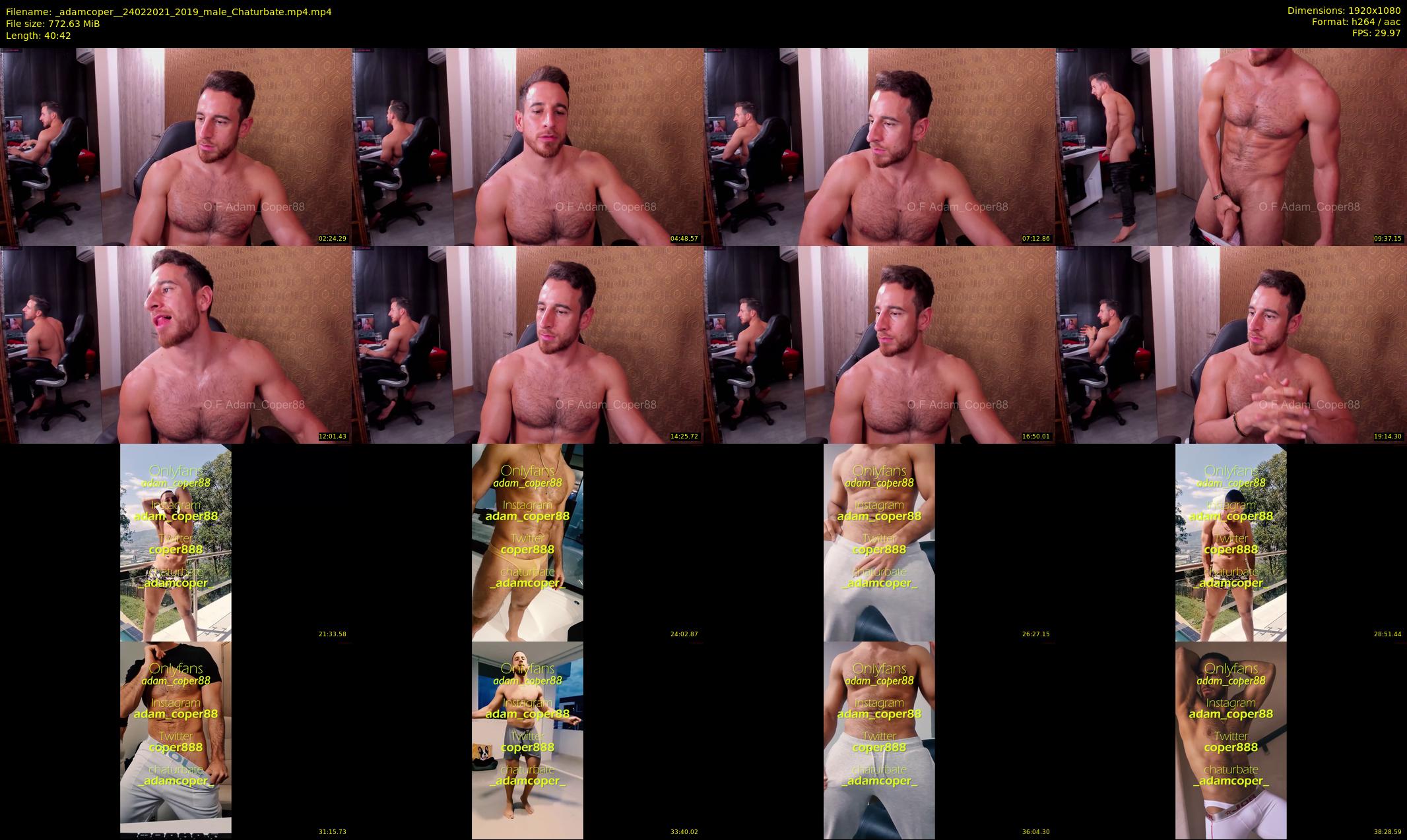 _adamcoper_ — 41 minute Chaturbate male cam show recording, 1080p, Feb 24, 2021