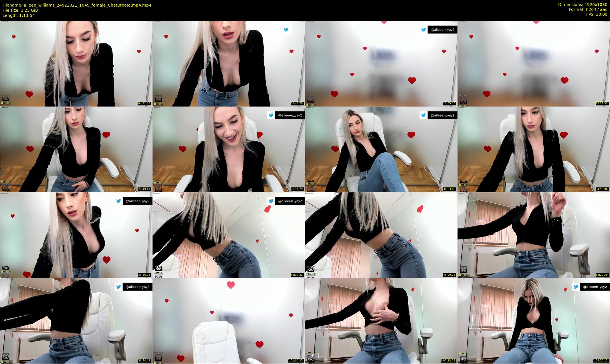 aileen_williams — 74 minute Chaturbate female cam show recording, 1080p, Feb 24, 2021