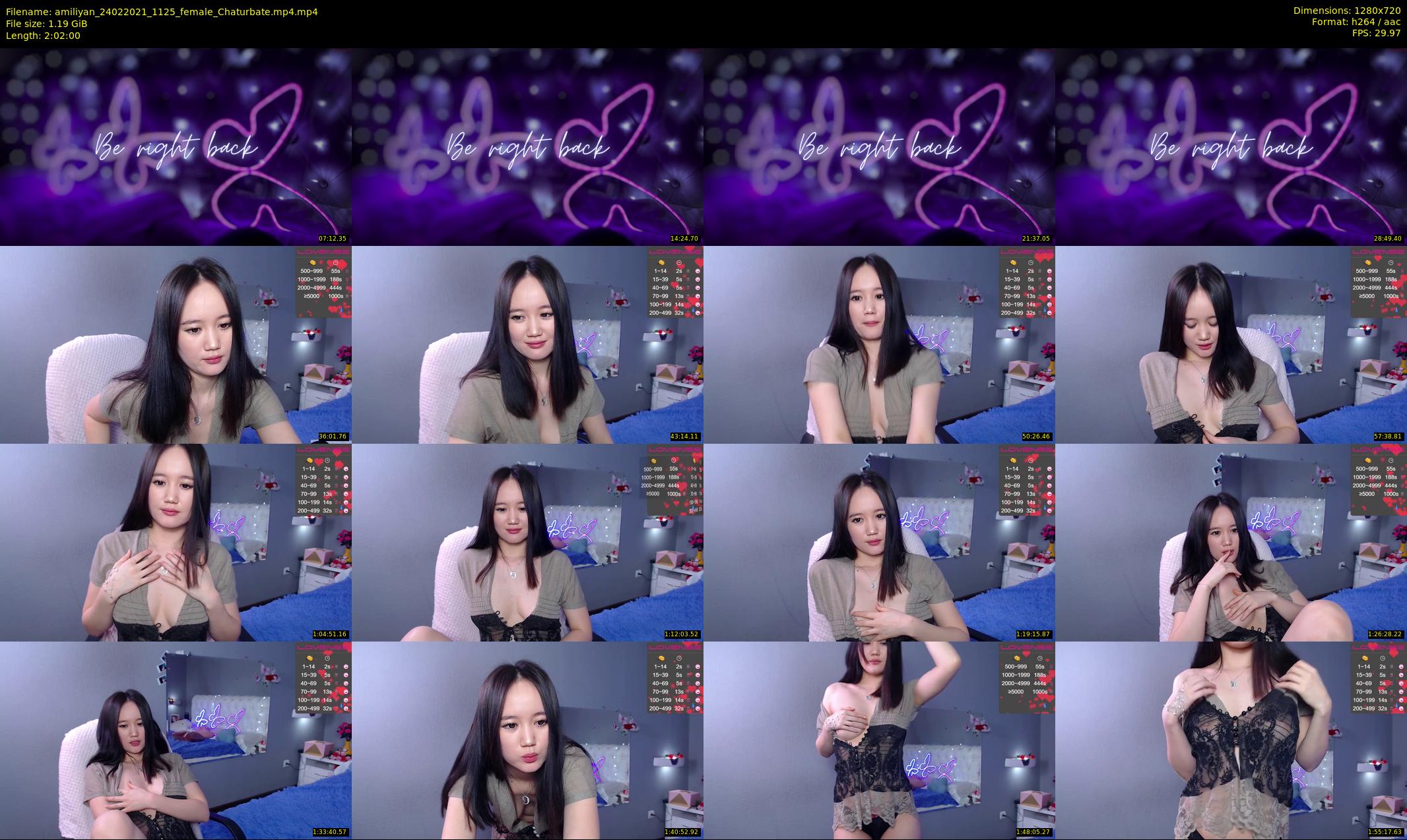 amiliyan — 122 minute Chaturbate female cam show recording, 720p, Feb 24, 2021