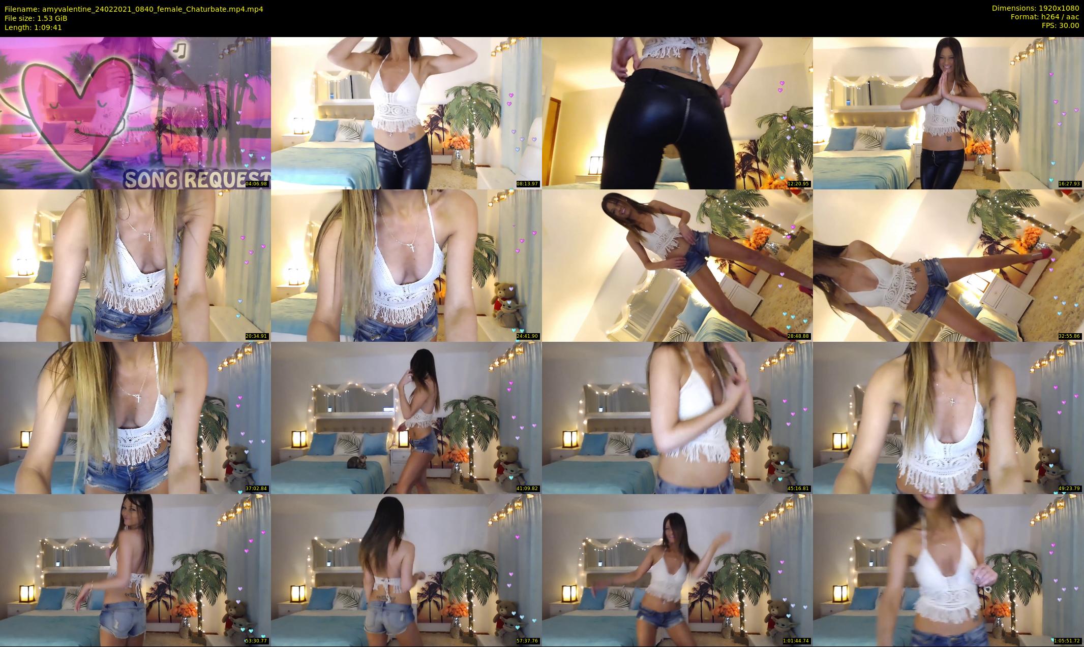 amyvalentine — 70 minute Chaturbate female cam show recording, 1080p, Feb 24, 2021