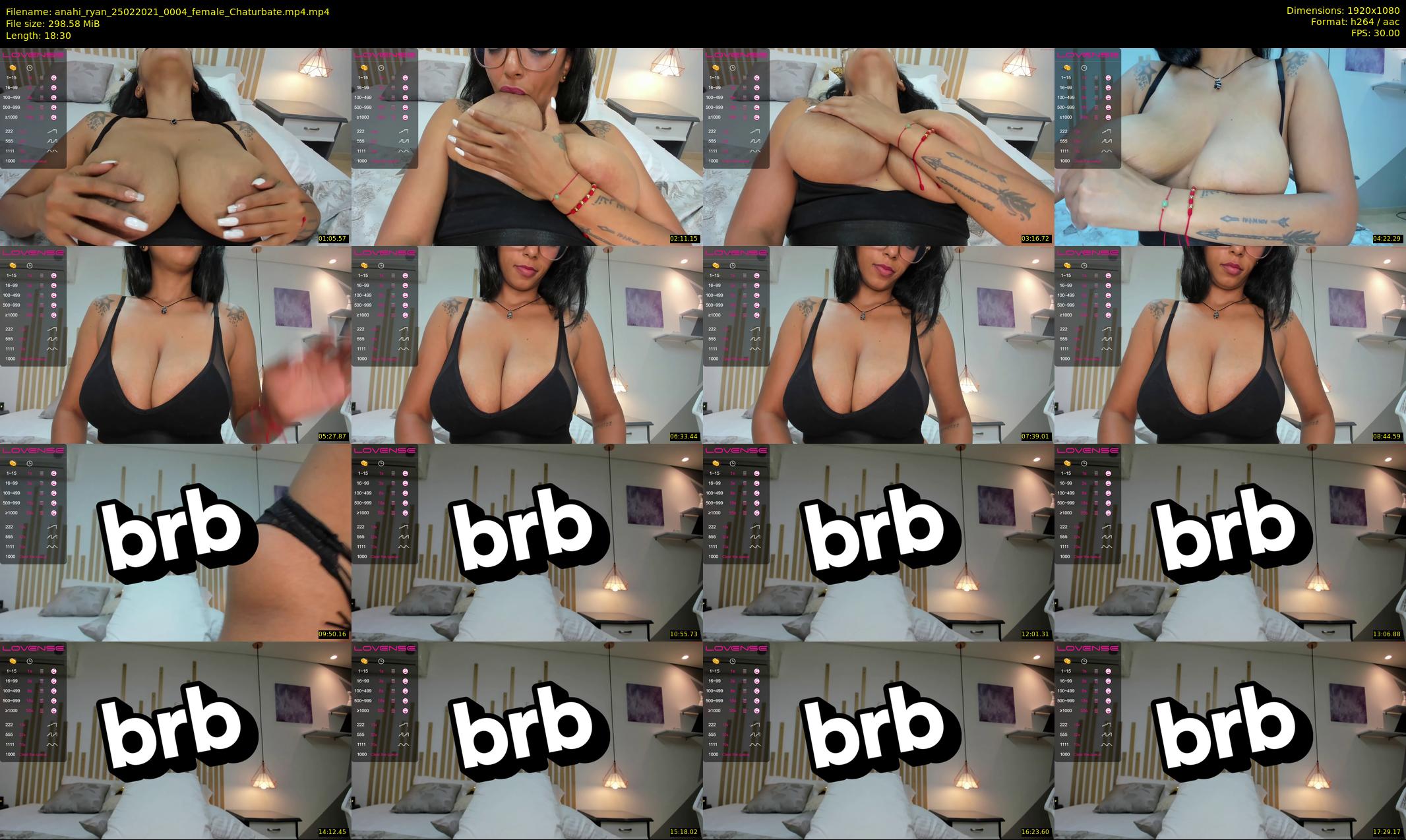 anahi_ryan — 19 minute Chaturbate female cam show recording, 1080p, Feb 25, 2021