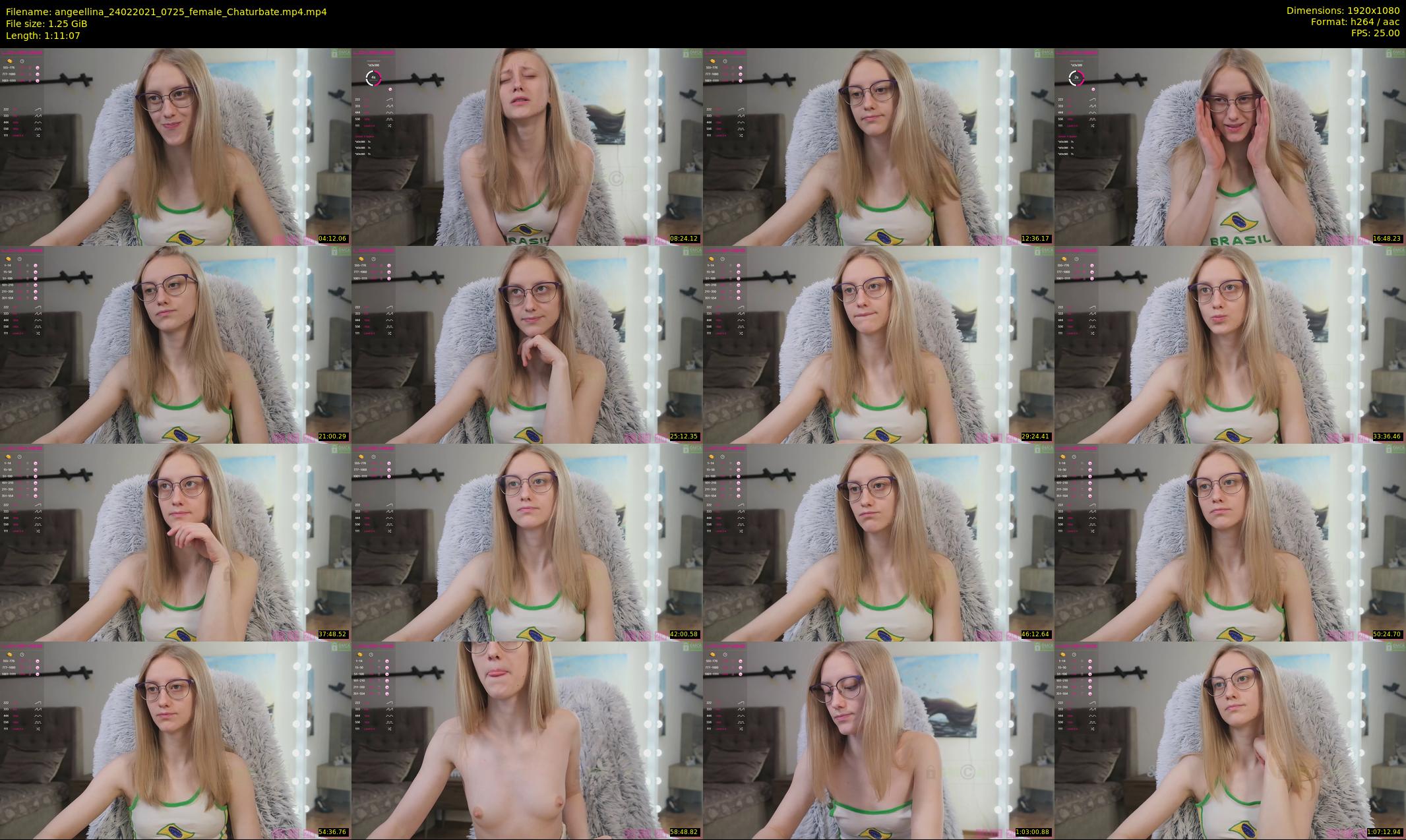 angeellina — 72 minute Chaturbate female cam show recording, 1080p, Feb 24, 2021