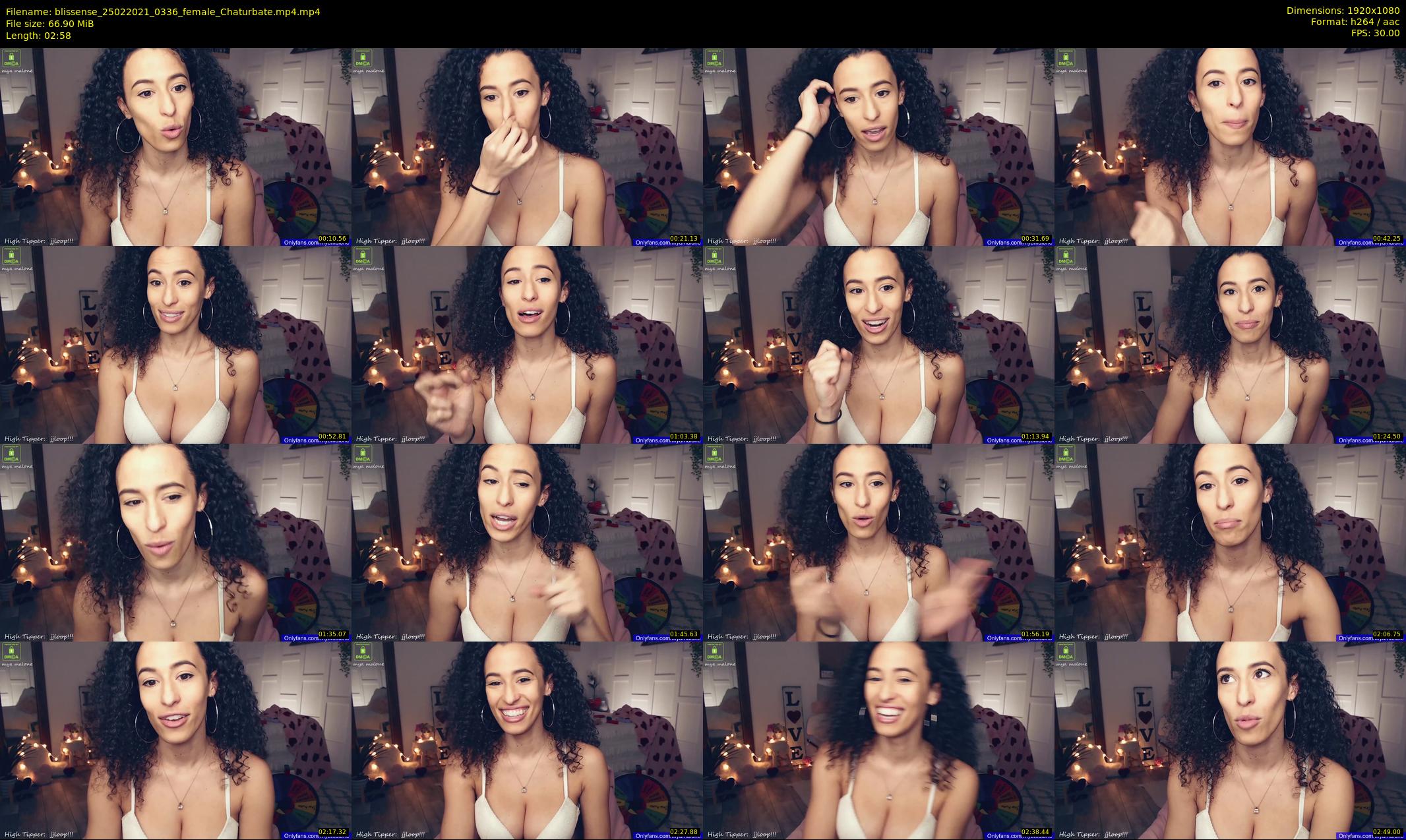 blissense — 3 minute Chaturbate female cam show recording, 1080p, Feb 25, 2021