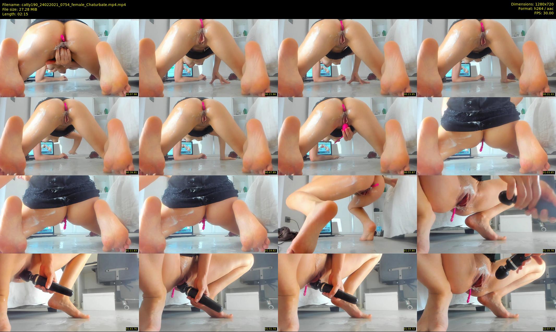 catty190 — 3 minute Chaturbate female cam show recording, 720p, Feb 24, 2021