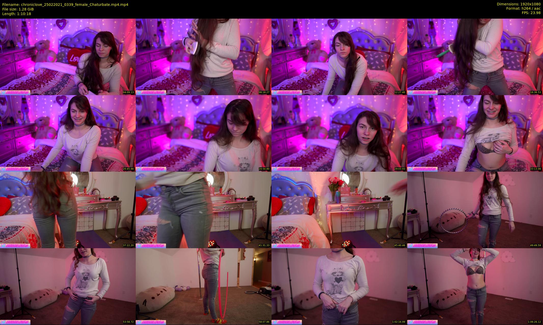 chroniclove — 71 minute Chaturbate female cam show recording, 1080p, Feb 25, 2021