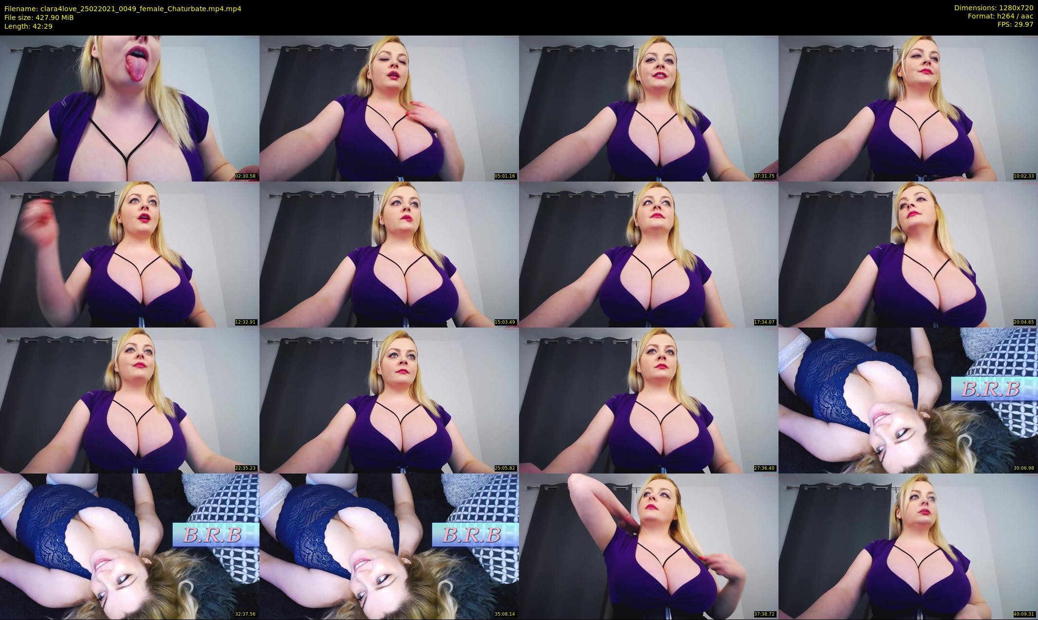 clara4love — 43 minute Chaturbate female cam show recording, 720p, Feb 25, 2021