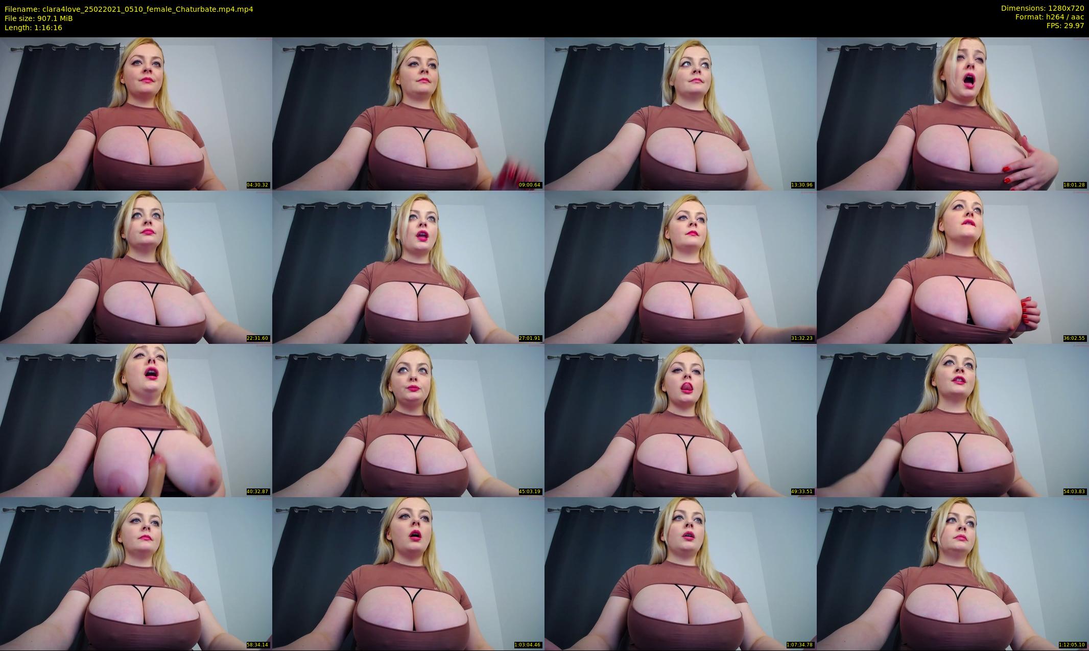 clara4love — 77 minute Chaturbate female cam show recording, 720p, Feb 25, 2021