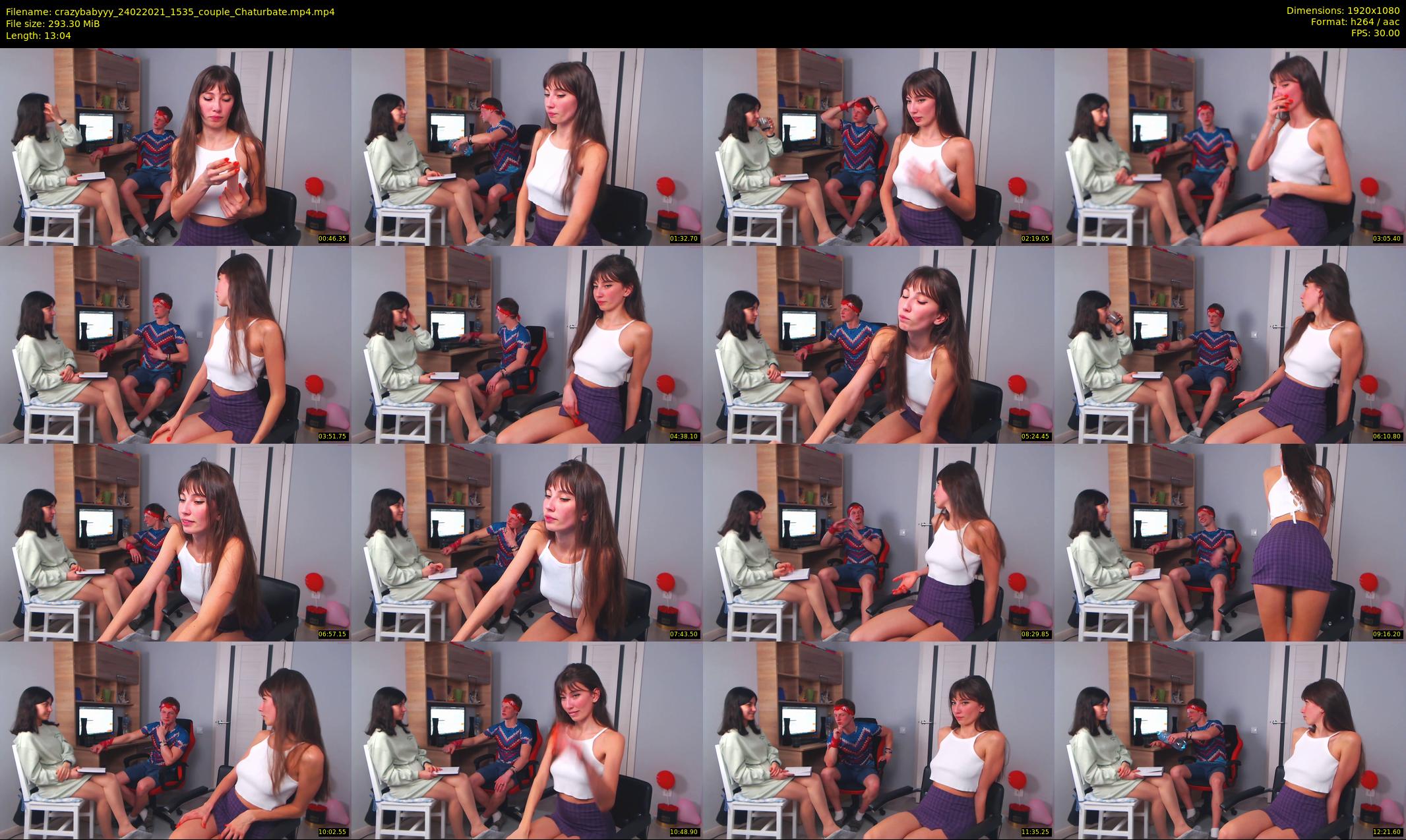 crazybabyyy — 14 minute Chaturbate couple cam show recording, 1080p, Feb 24, 2021