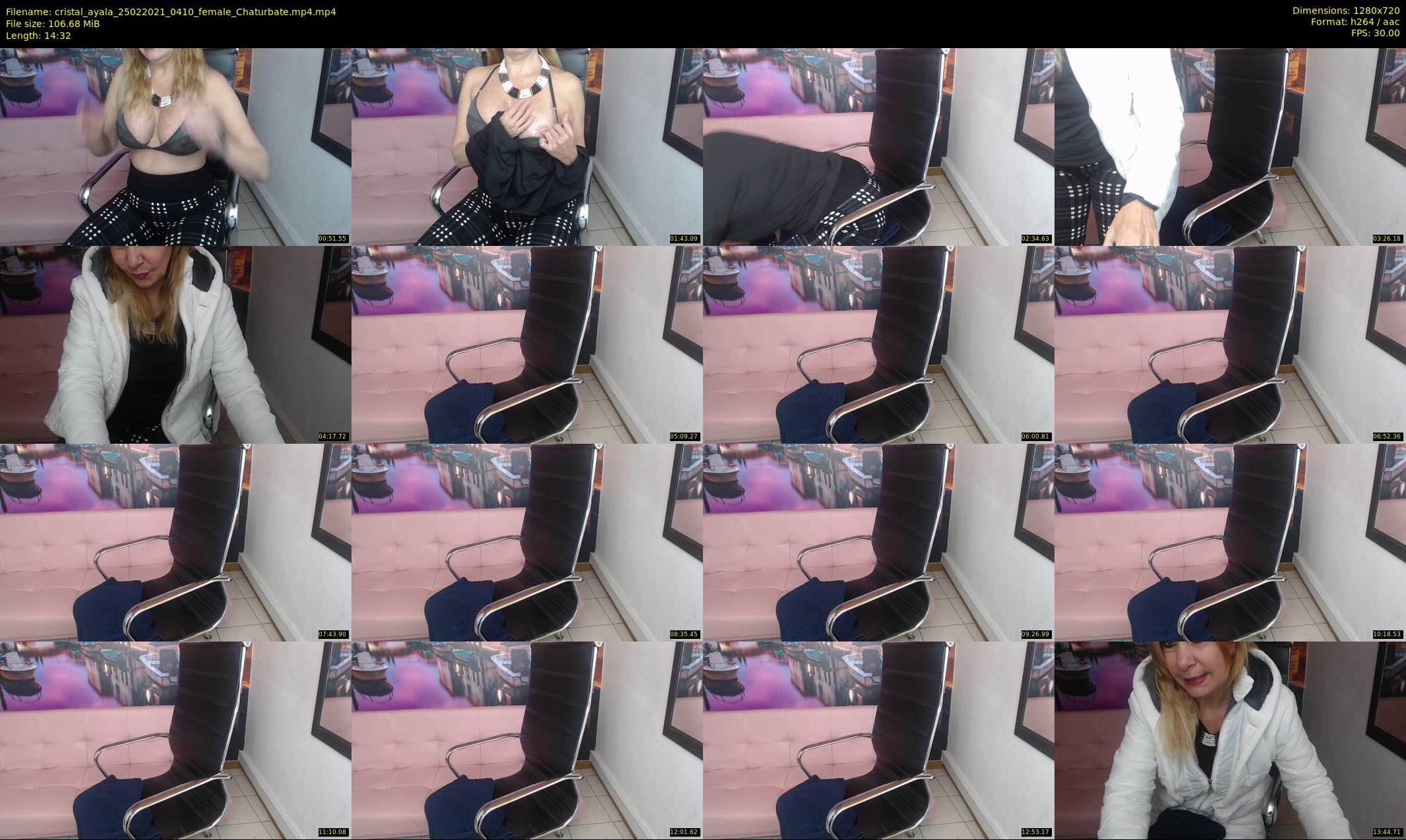 cristal_ayala — 15 minute Chaturbate female cam show recording, 720p, Feb 25, 2021