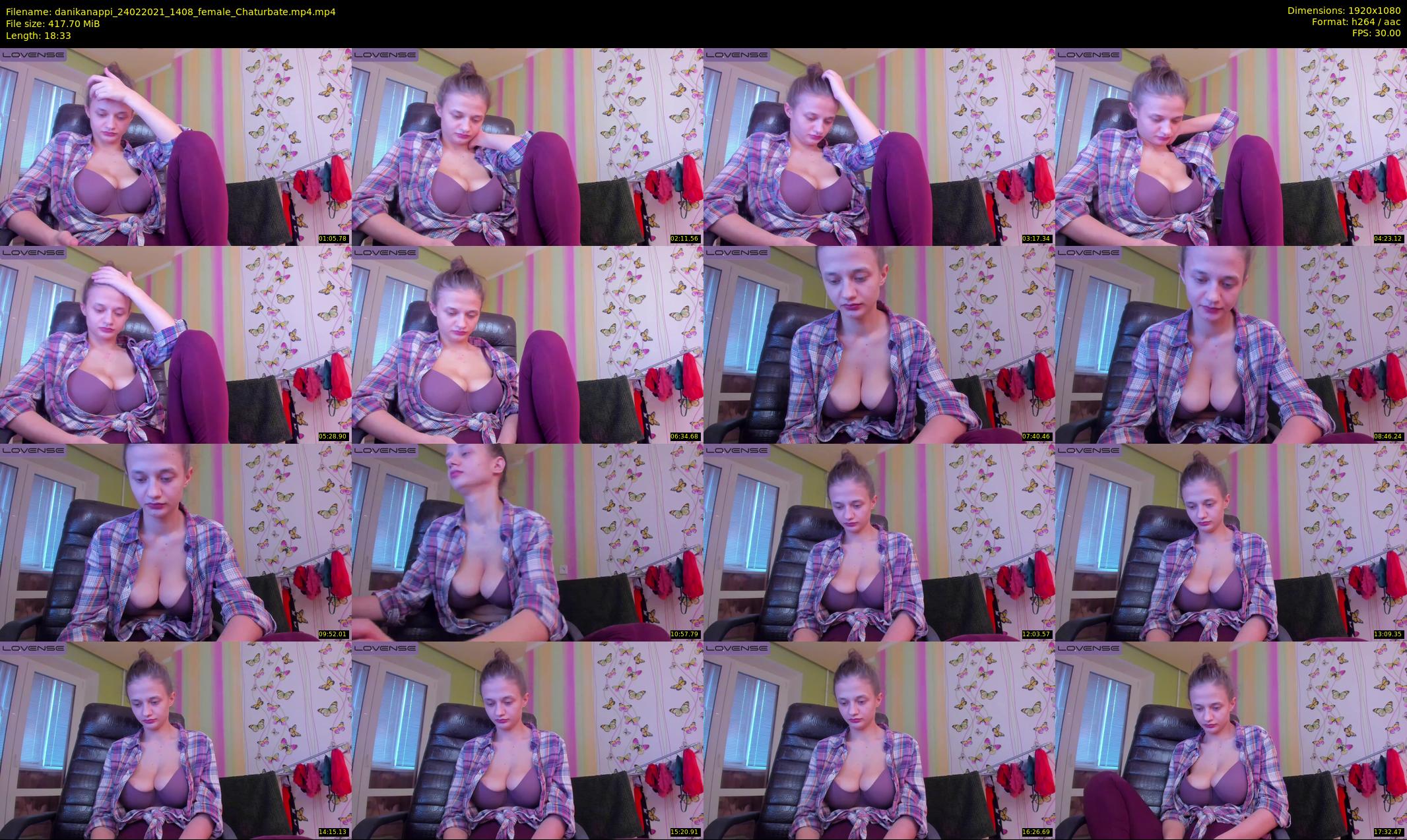 danikanappi — 19 minute Chaturbate female cam show recording, 1080p, Feb 24, 2021