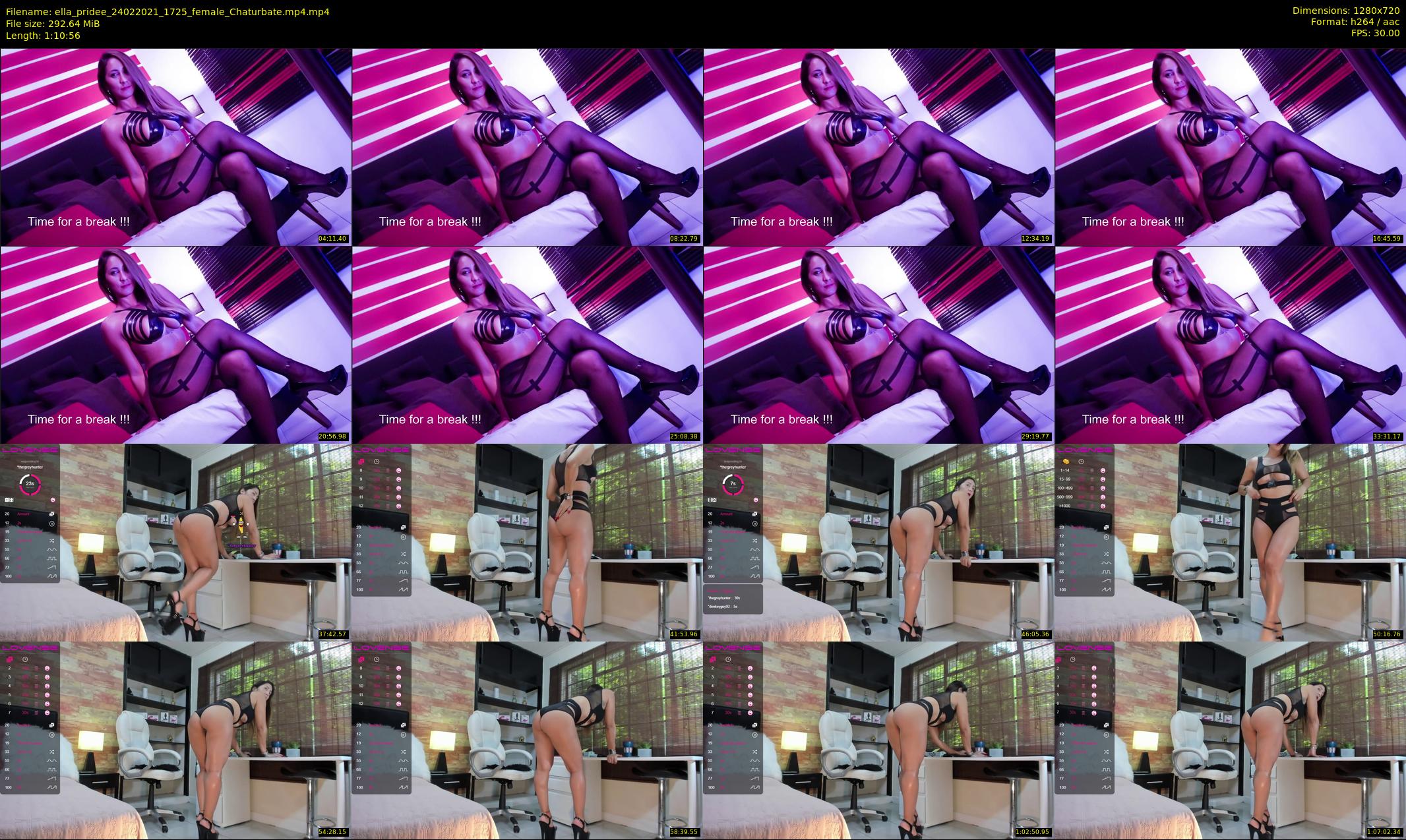 ella_pridee — 71 minute Chaturbate female cam show recording, 720p, Feb 24, 2021