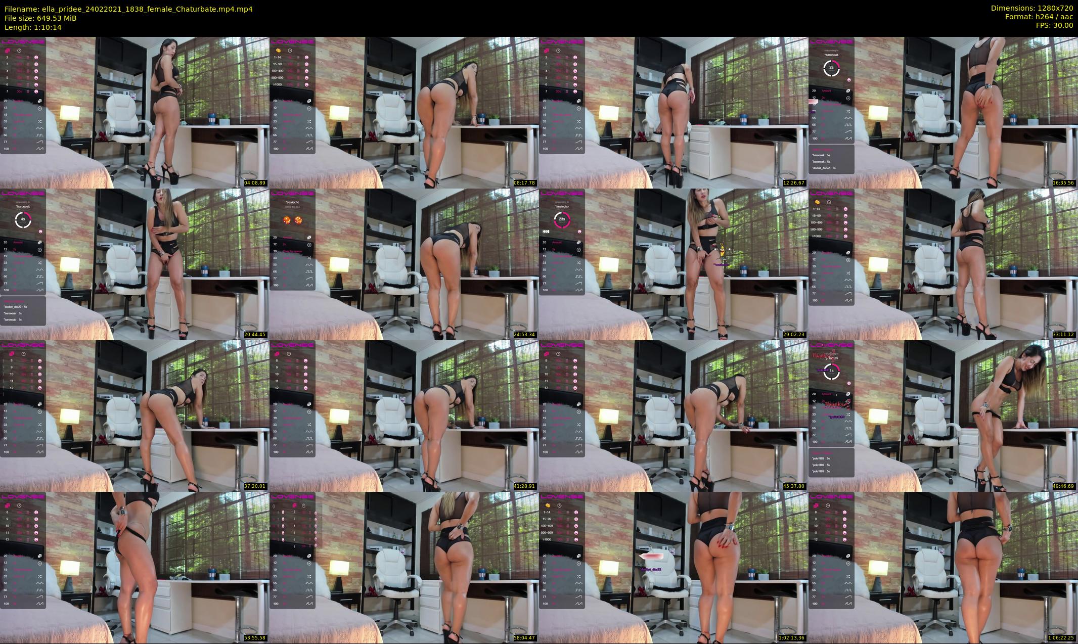 ella_pridee — 71 minute Chaturbate female cam show recording, 720p, Feb 24, 2021