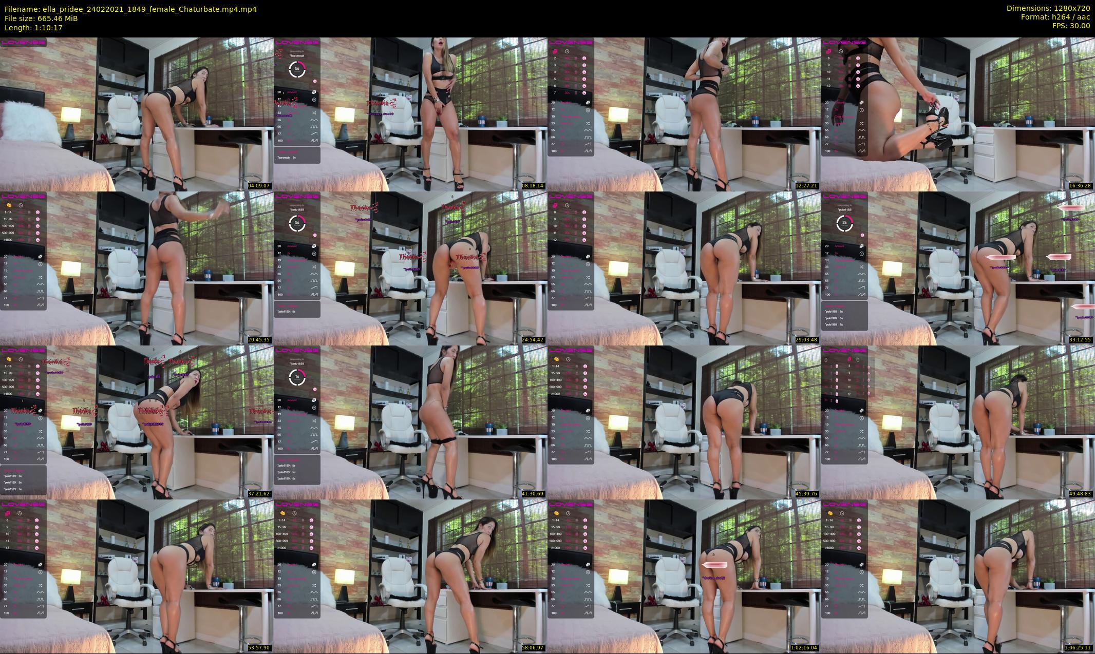 ella_pridee — 71 minute Chaturbate female cam show recording, 720p, Feb 24, 2021