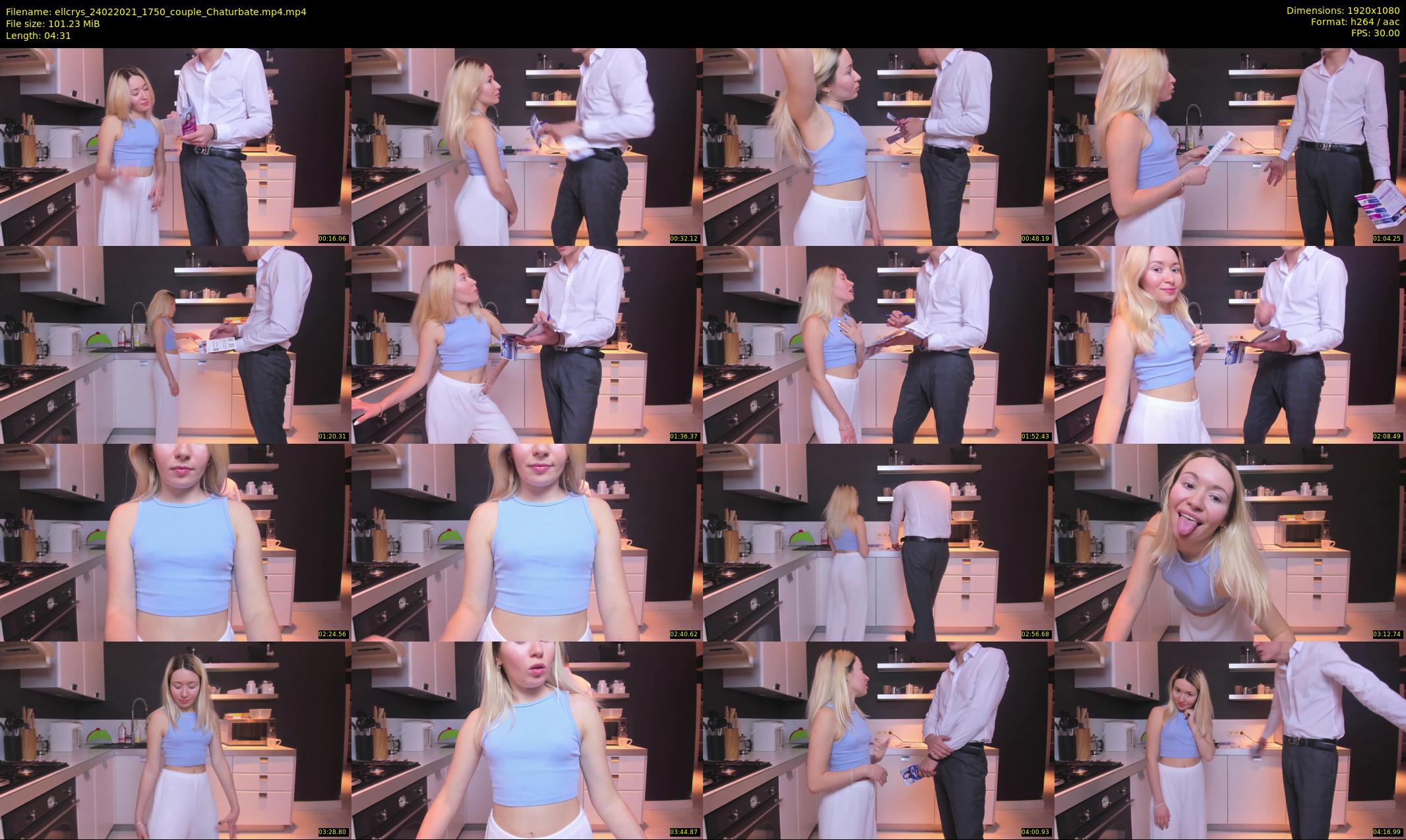 ellcrys — 5 minute Chaturbate couple cam show recording, 1080p, Feb 24, 2021