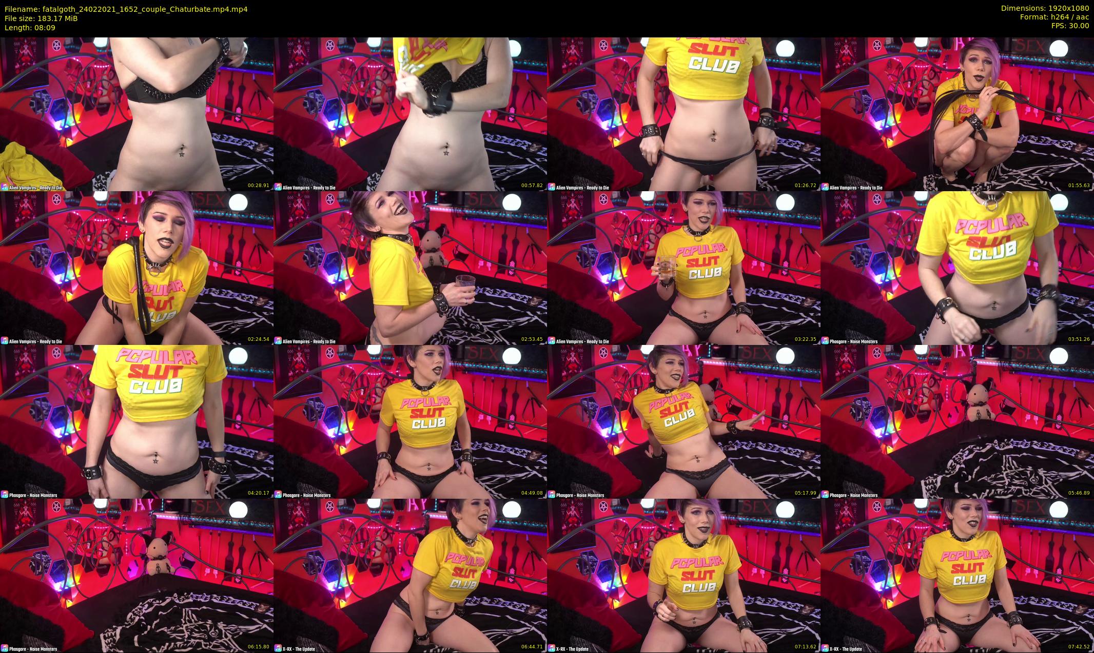 fatalgoth — 9 minute Chaturbate couple cam show recording, 1080p, Feb 24, 2021