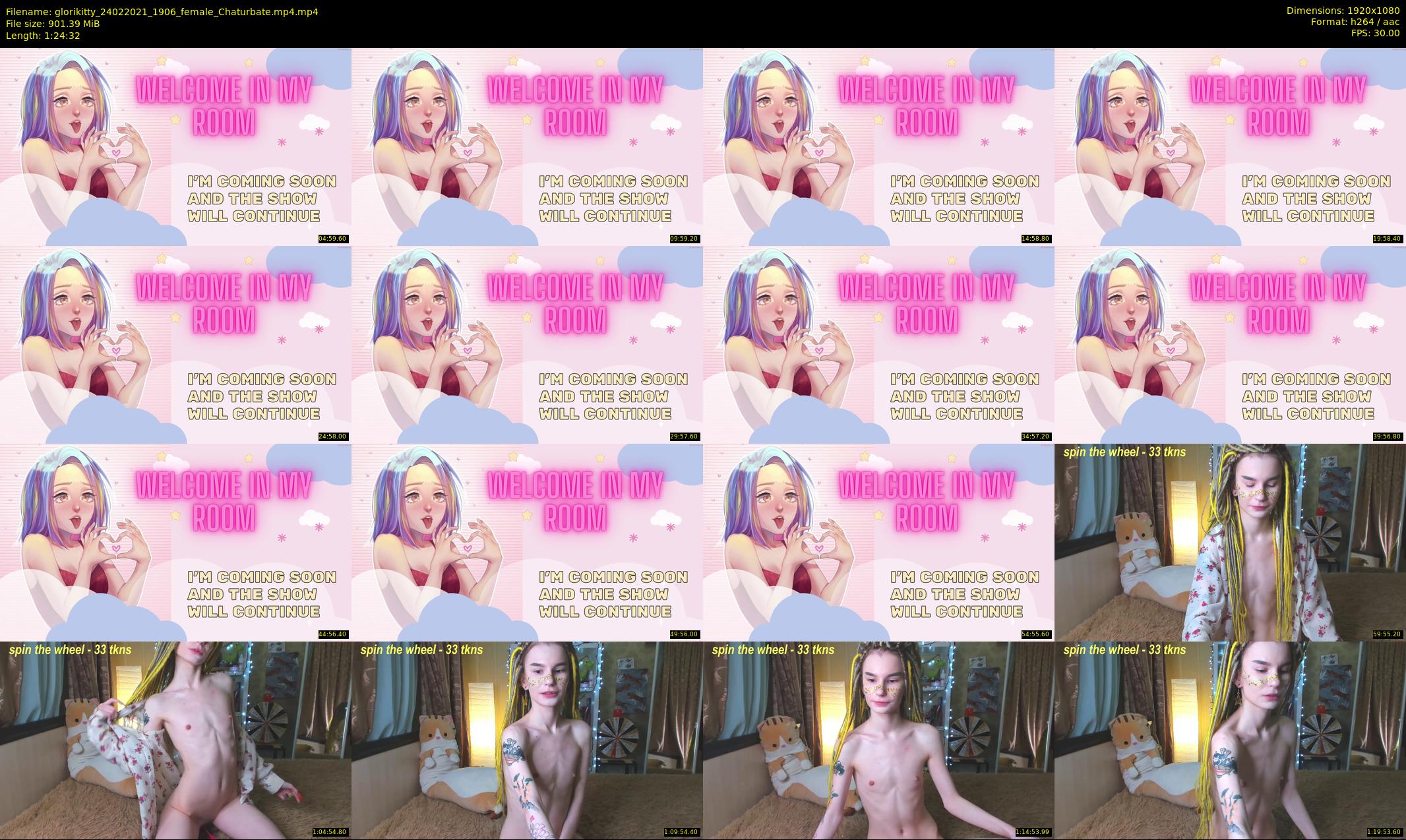 glorikitty — 85 minute Chaturbate female cam show recording, 1080p, Feb 24, 2021