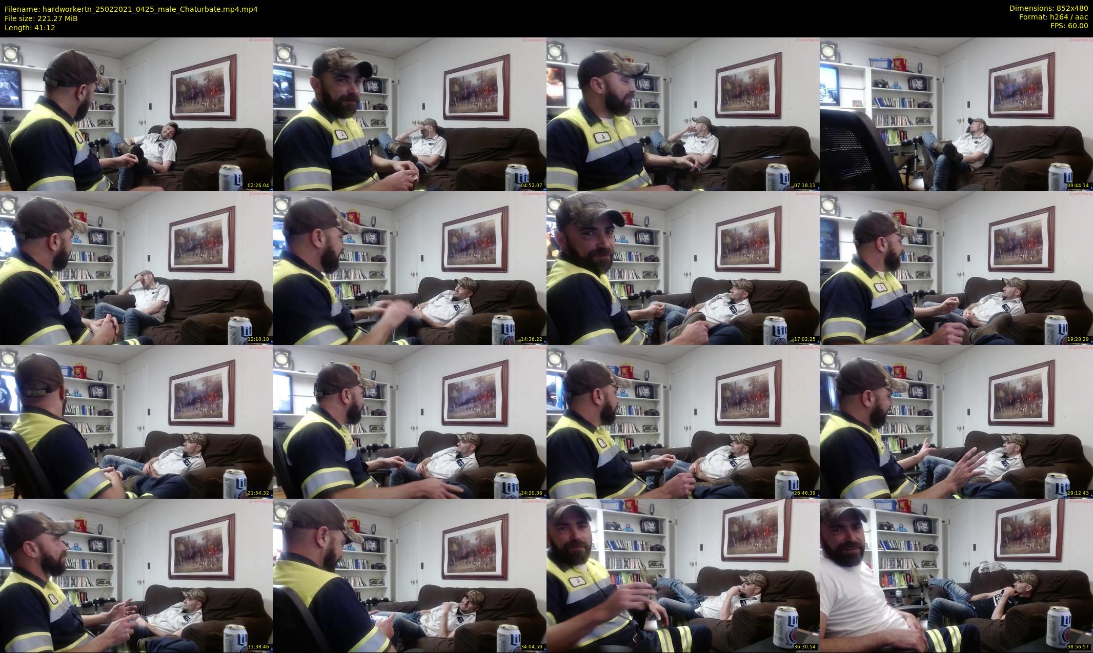 hardworkertn — 42 minute Chaturbate male cam show recording, 480p, Feb 25, 2021