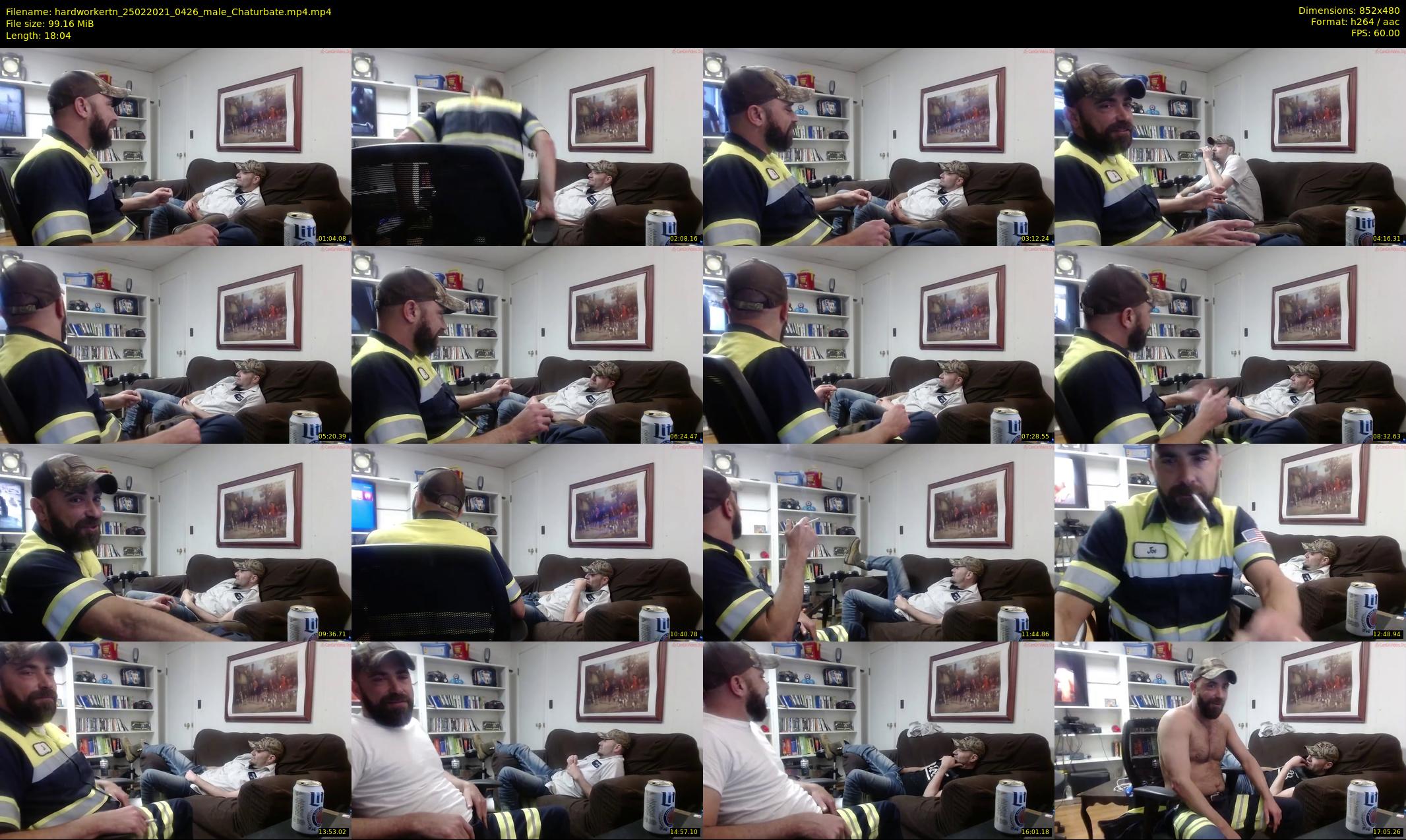 hardworkertn — 19 minute Chaturbate male cam show recording, 480p, Feb 25, 2021