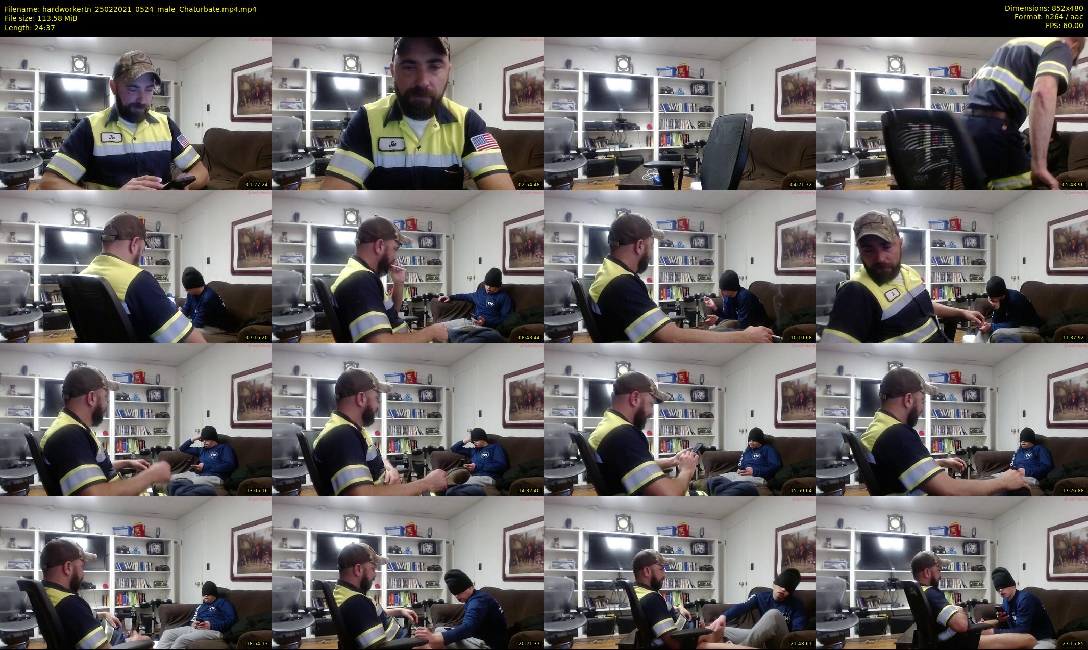 hardworkertn — 25 minute Chaturbate male cam show recording, 480p, Feb 25, 2021